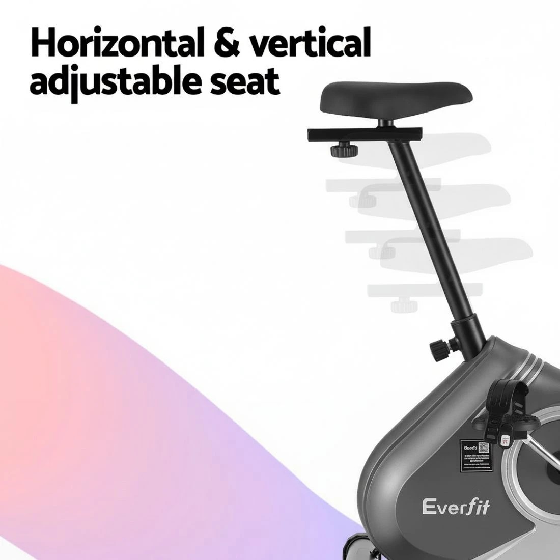 7 Everfit Under Desk Exercise Bike - Black, 7 of 7