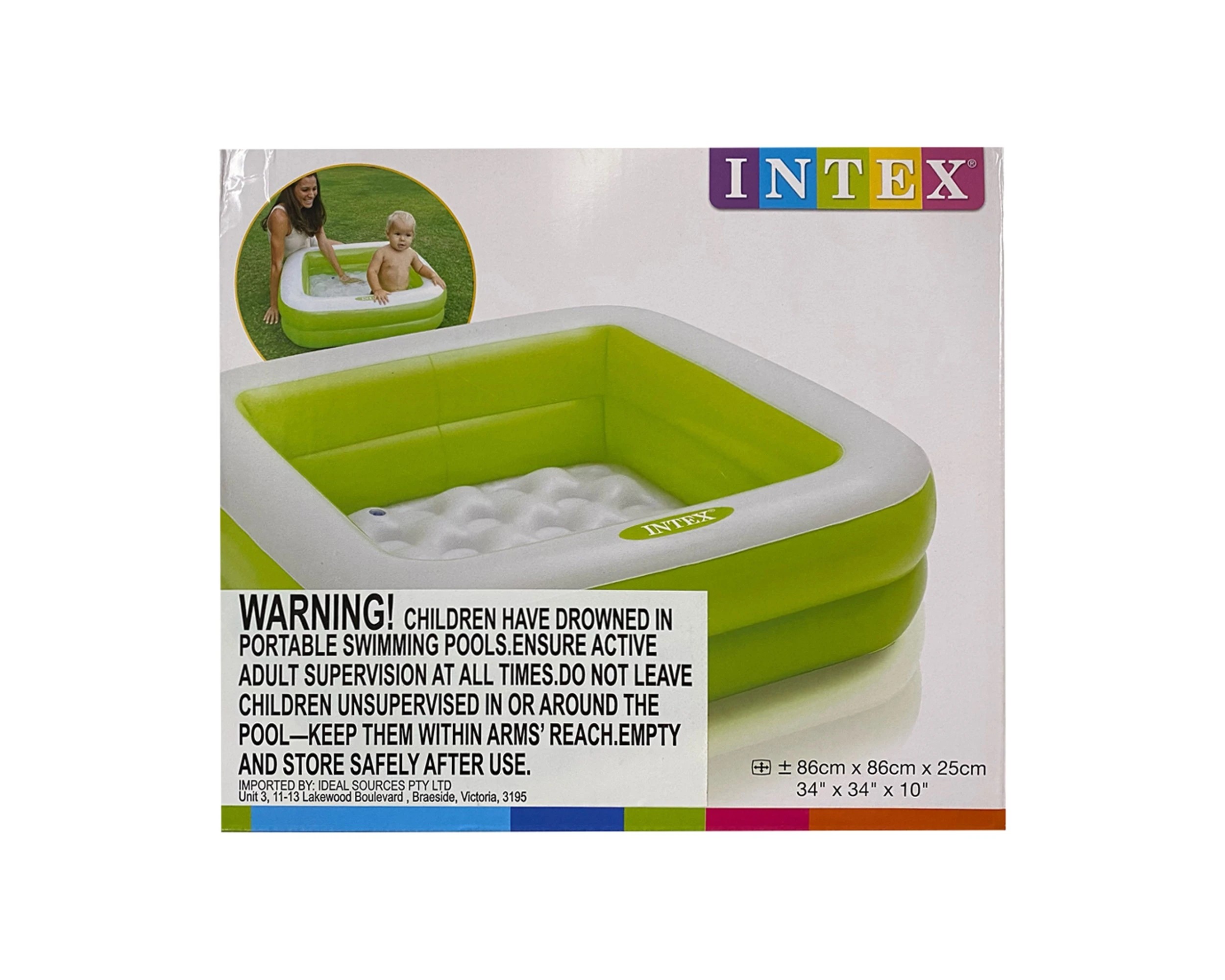 4 INTEX Playbox Kids-Toddler Pool 1-3Y Soft Inflatable Floor 34 Inch - Assorted, 4 of 4