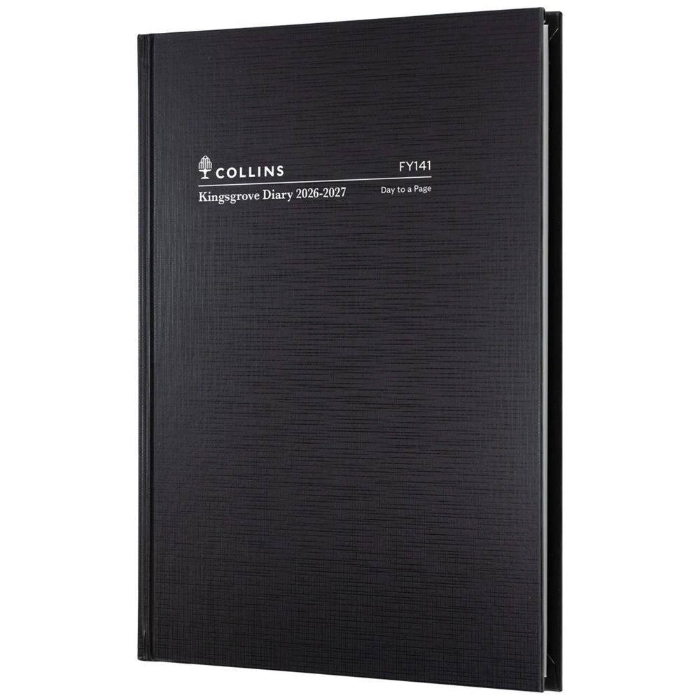 2 Collins A4 Day to Page Kingsgrove FY26/27 Diary Black, 2 of 2