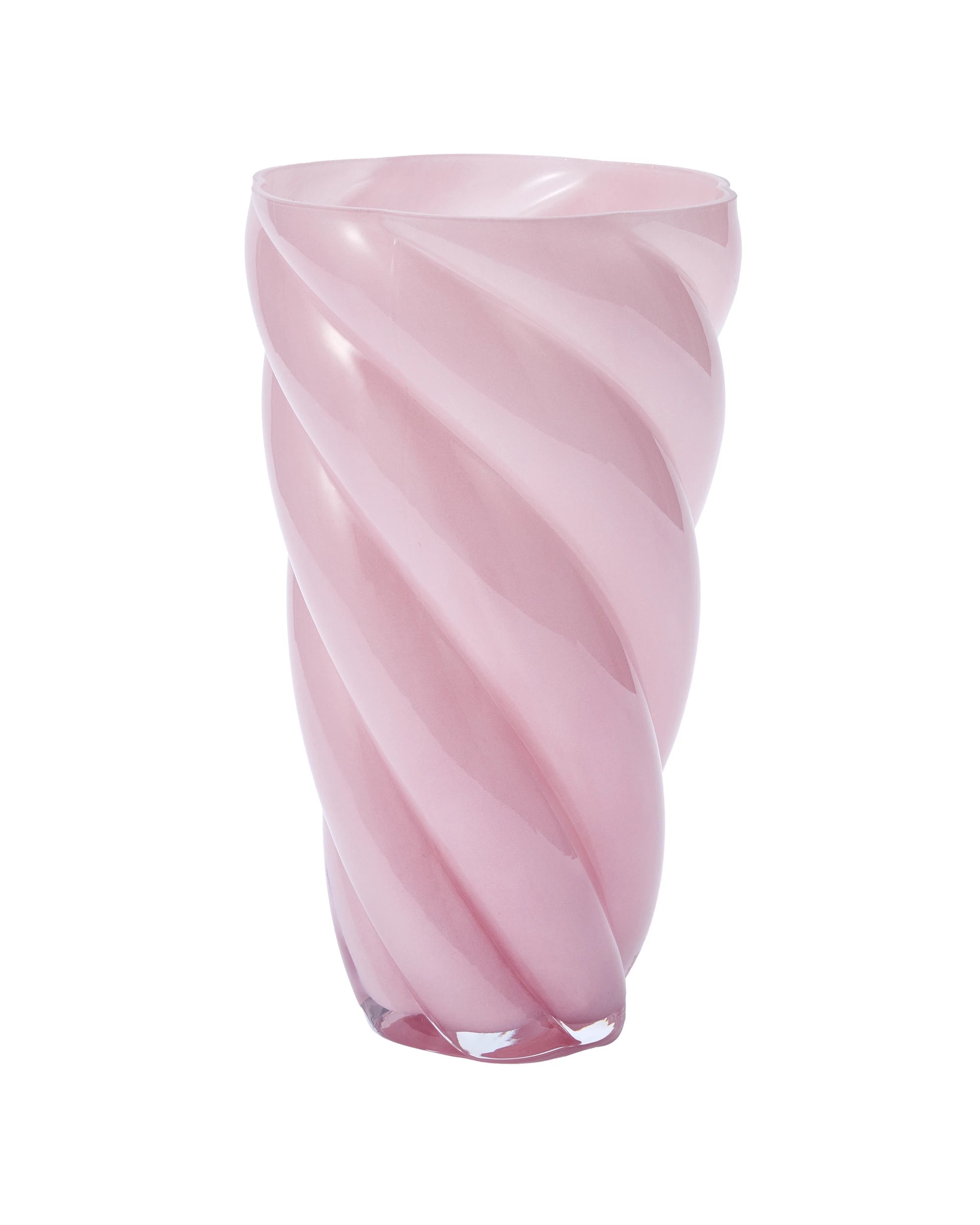 3 Pink Swirl Glass Vase, 3 of 4