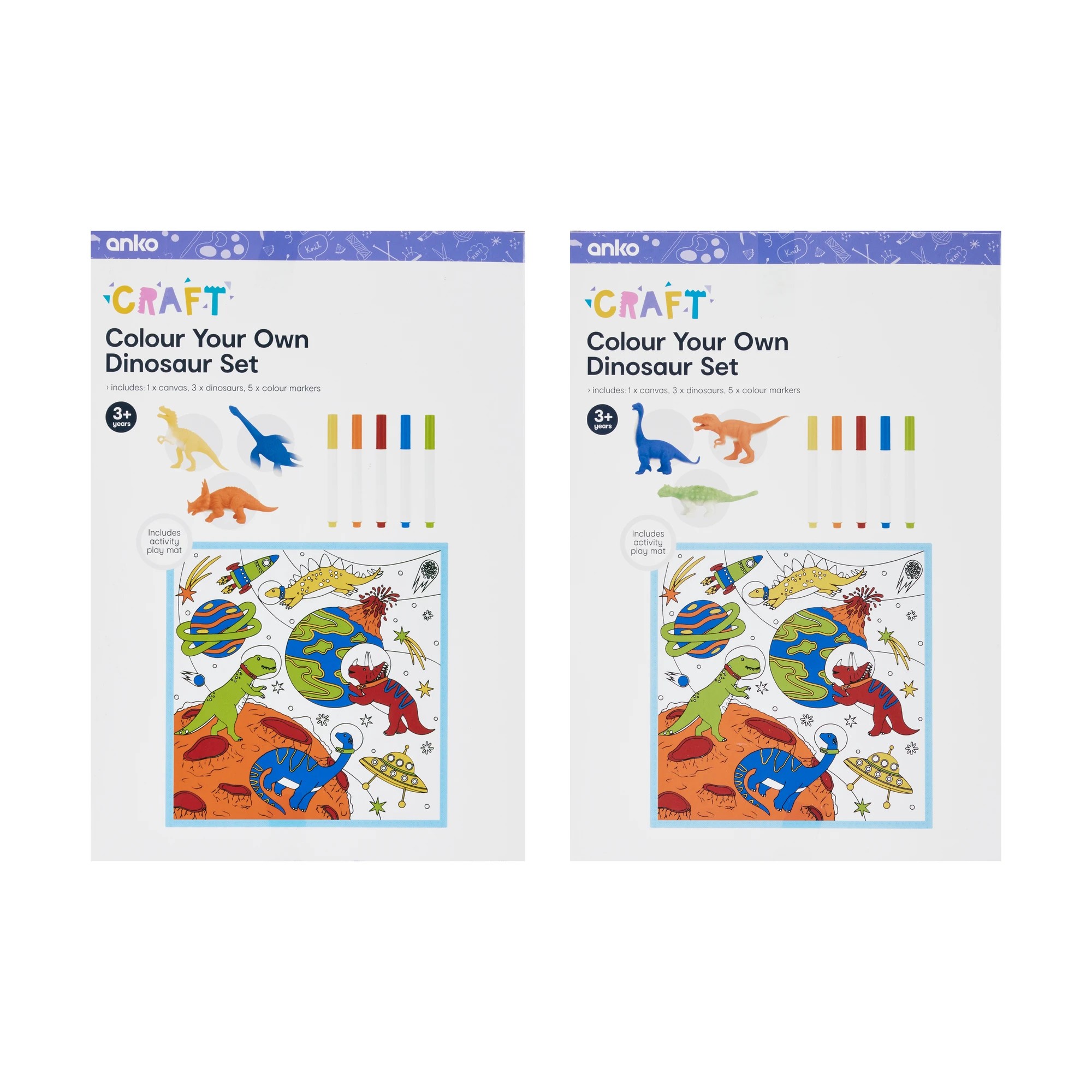 10 Colour Your Own Dinosaur Set - Assorted, 10 of 10