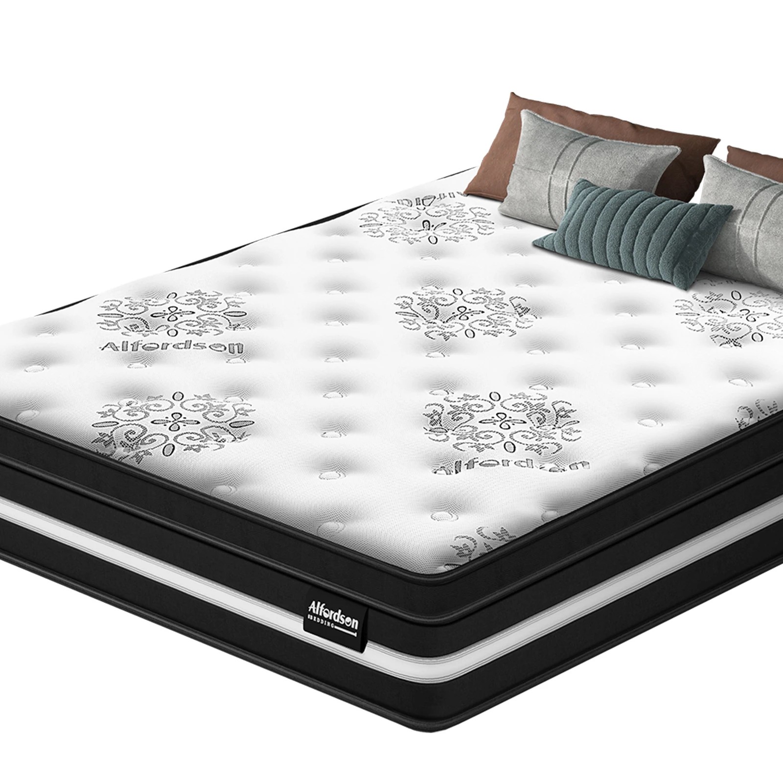 4 Alfordson Mattress Euro Top 22CM Bed Bonnell Spring Foam Medium Firm - Queen Bed, 4 of 9