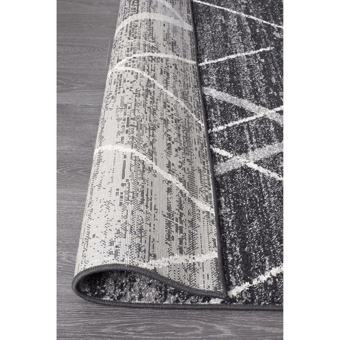 7 Rug Culture Oasis Noah Charcoal 160x230 cm Polypropylene Transitional Rug, 10 mm Pile - Charcoal, 7 of 7