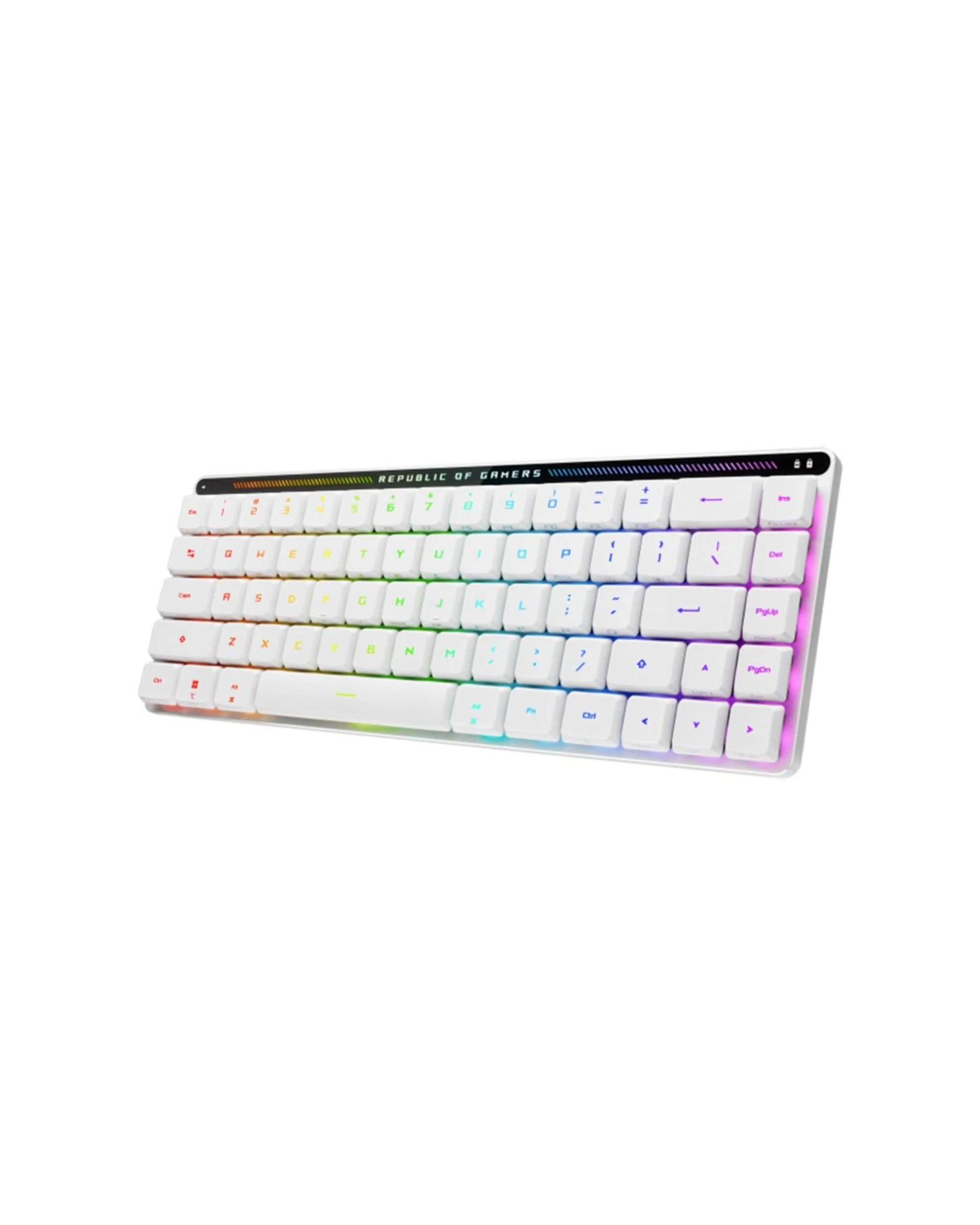 2 ASUS - ROG Falchion RX Low Profile Wireless Gaming Keyboard - White, 2 of 10