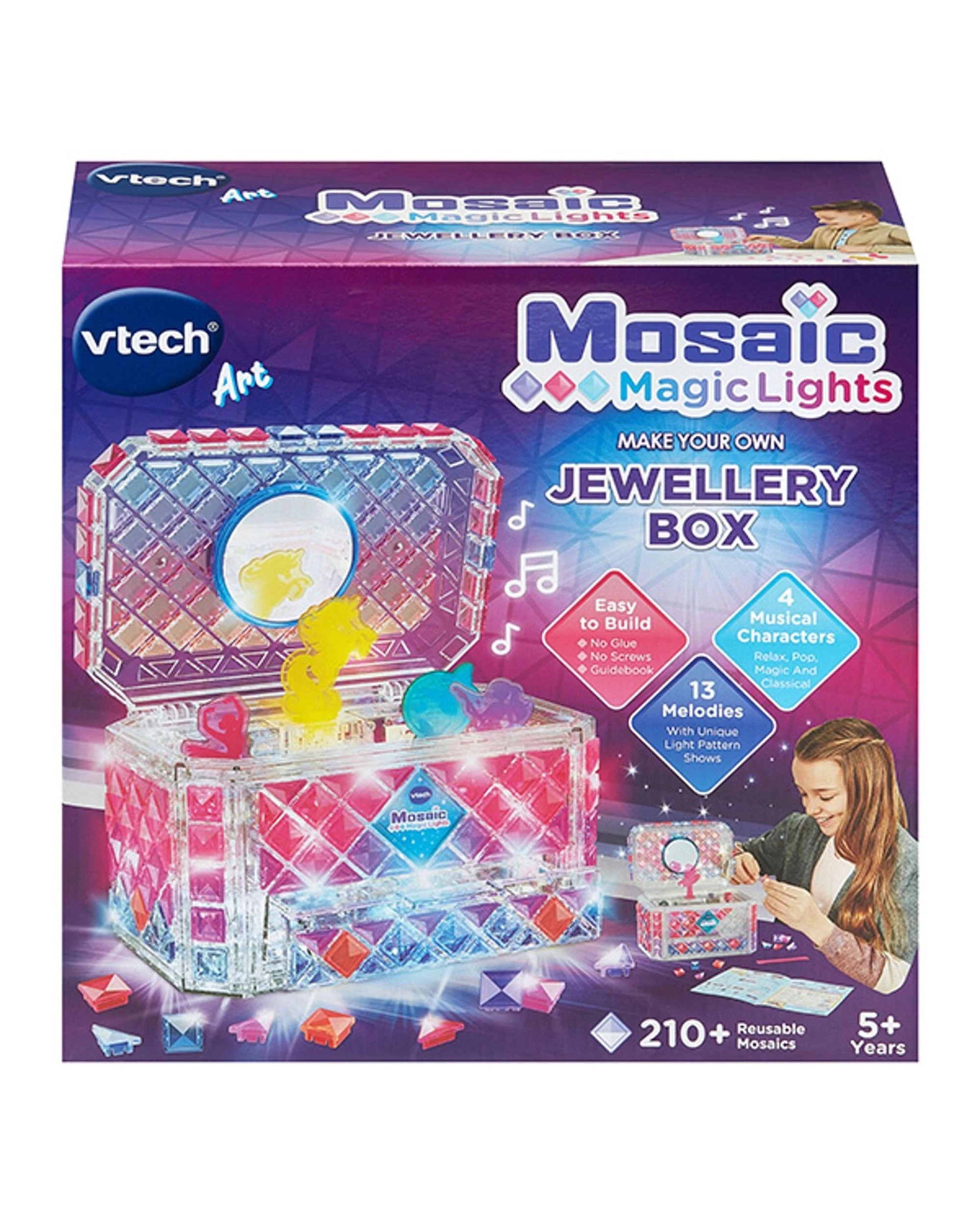 1 VTech Electronics VTech Mosaic Magic Lights Jewellery Box, 1 of 3