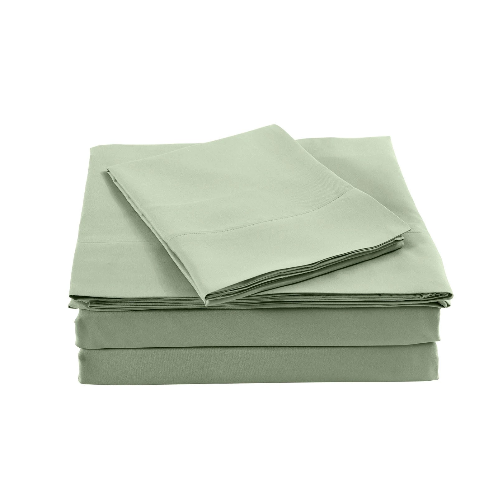 7 Royal Comfort 1000TC Bamboo Blend Sheet Pillowcase Set Ultra Soft - Queen Bed - Green, 7 of 8