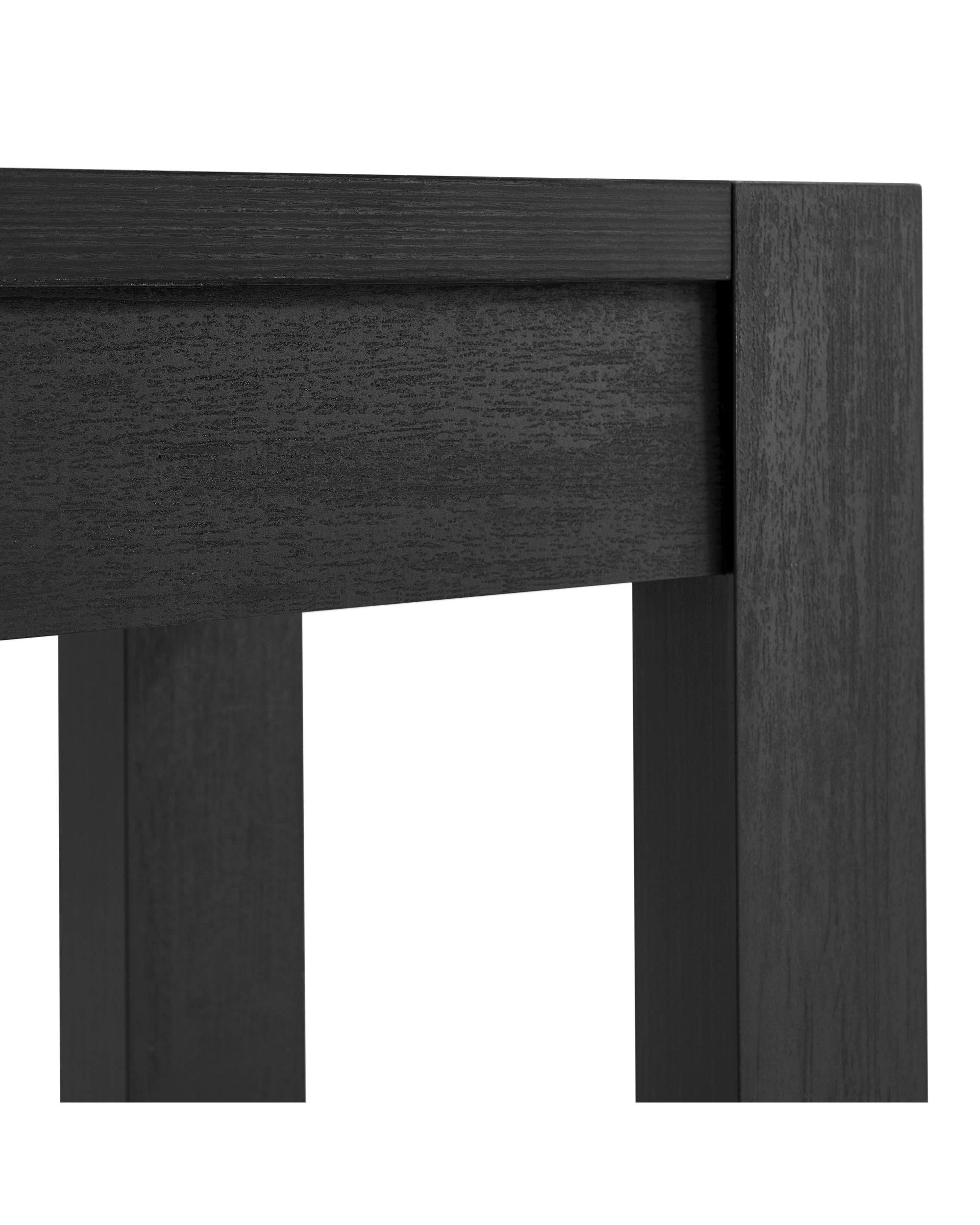 7 Kodu 140cm Console Hallway Entryway Table - Black, 7 of 9