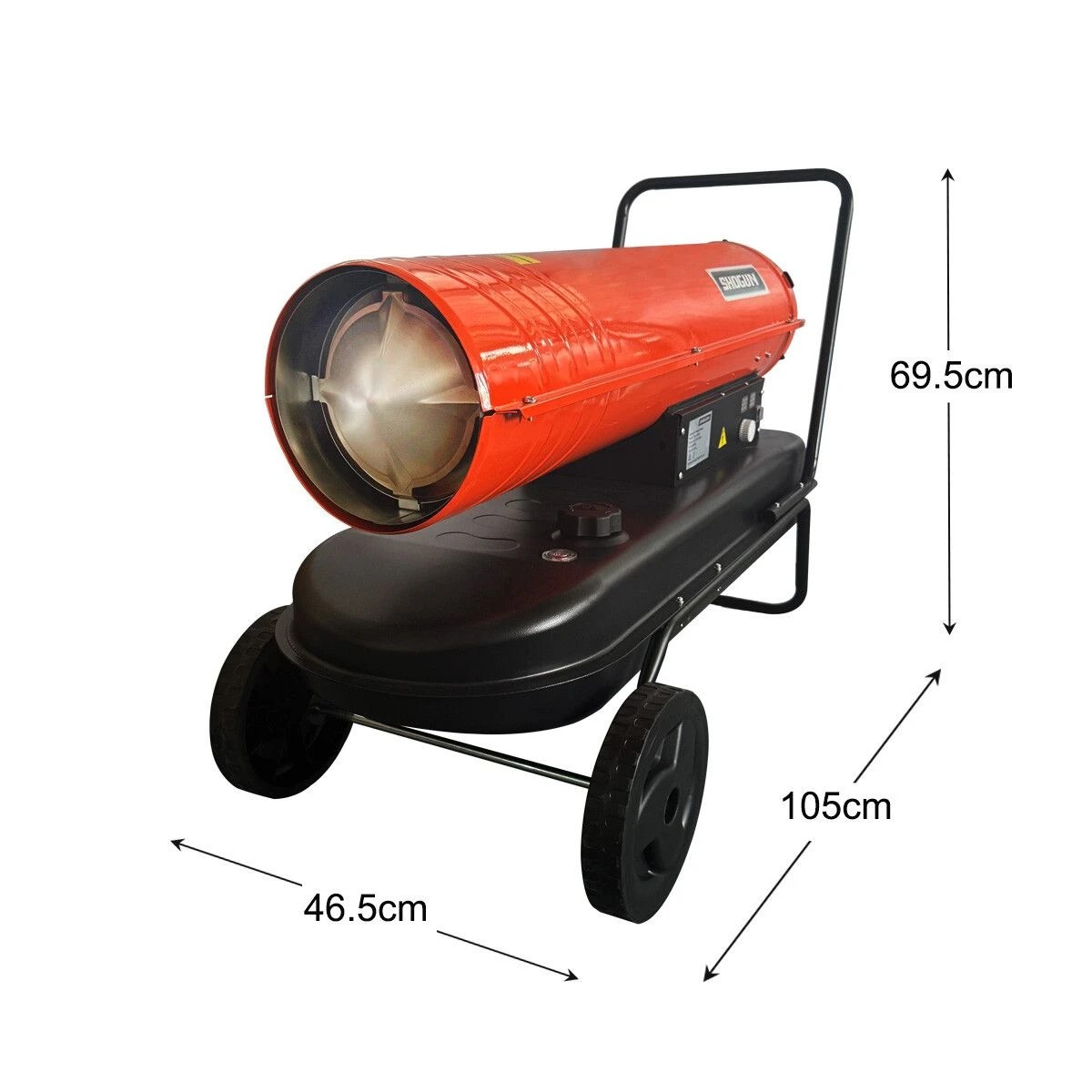 2 Shogun Industrial Fan Heater 58kW Diesel Kerosene Warm Space Air Blower for Workshop Warehouse Shed Garage Greenhouse, 2 of 3