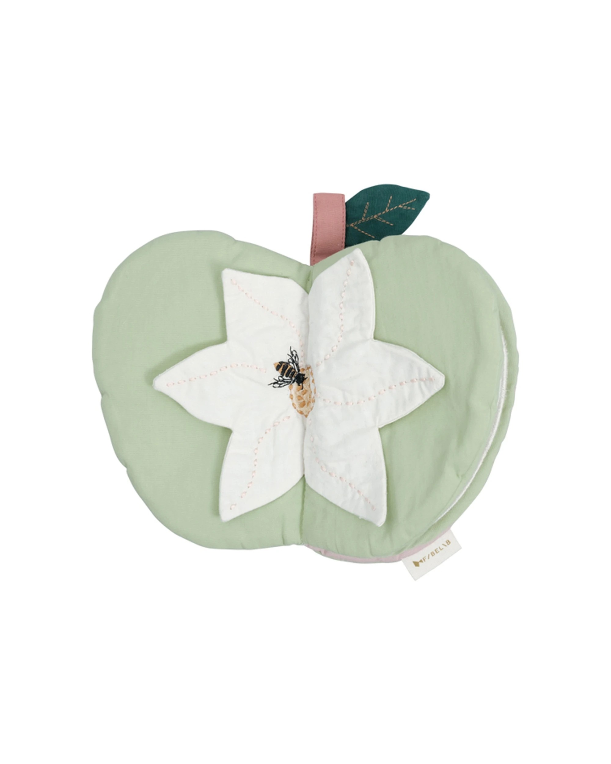 1 Fabelab Fabric Organic Cotton Book Green Apple Size 22cm - Green, 1 of 3
