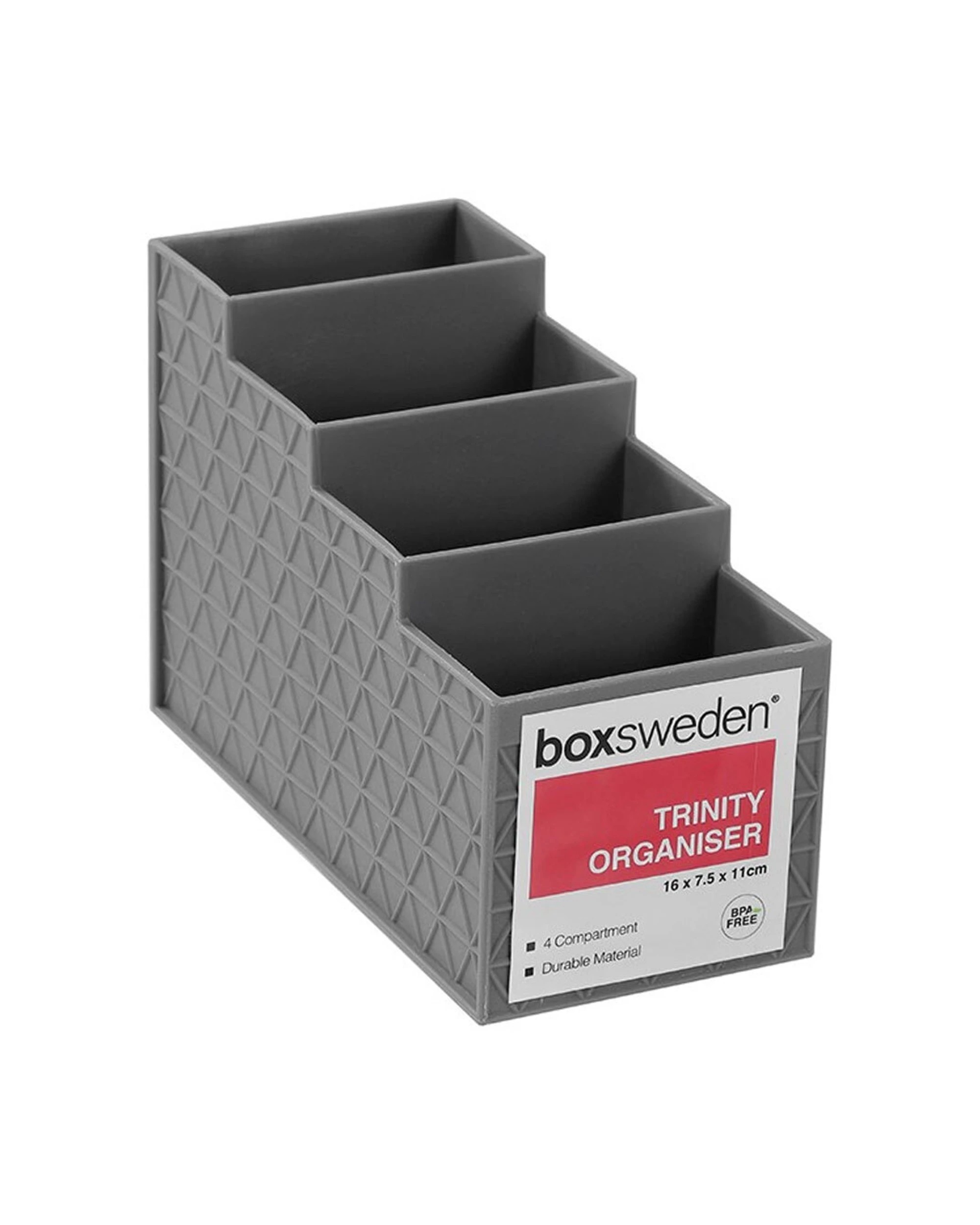 3 Boxsweden 6PK Trinity 4-Compartment Basket Durable 16x11cm - Multi, 3 of 6