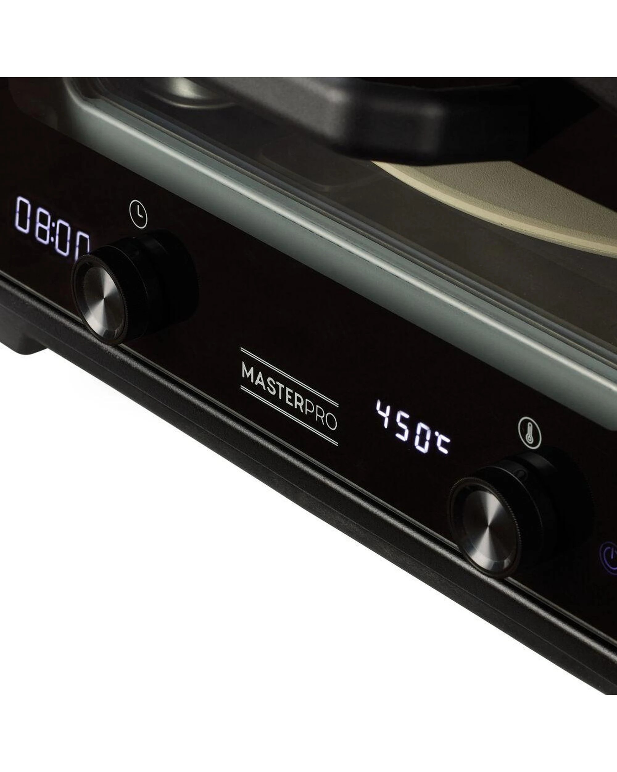 6 MasterPro 13" Indoor & Outdoor Pizza Oven  Black 56 x 50 x 30cm, 6 of 10