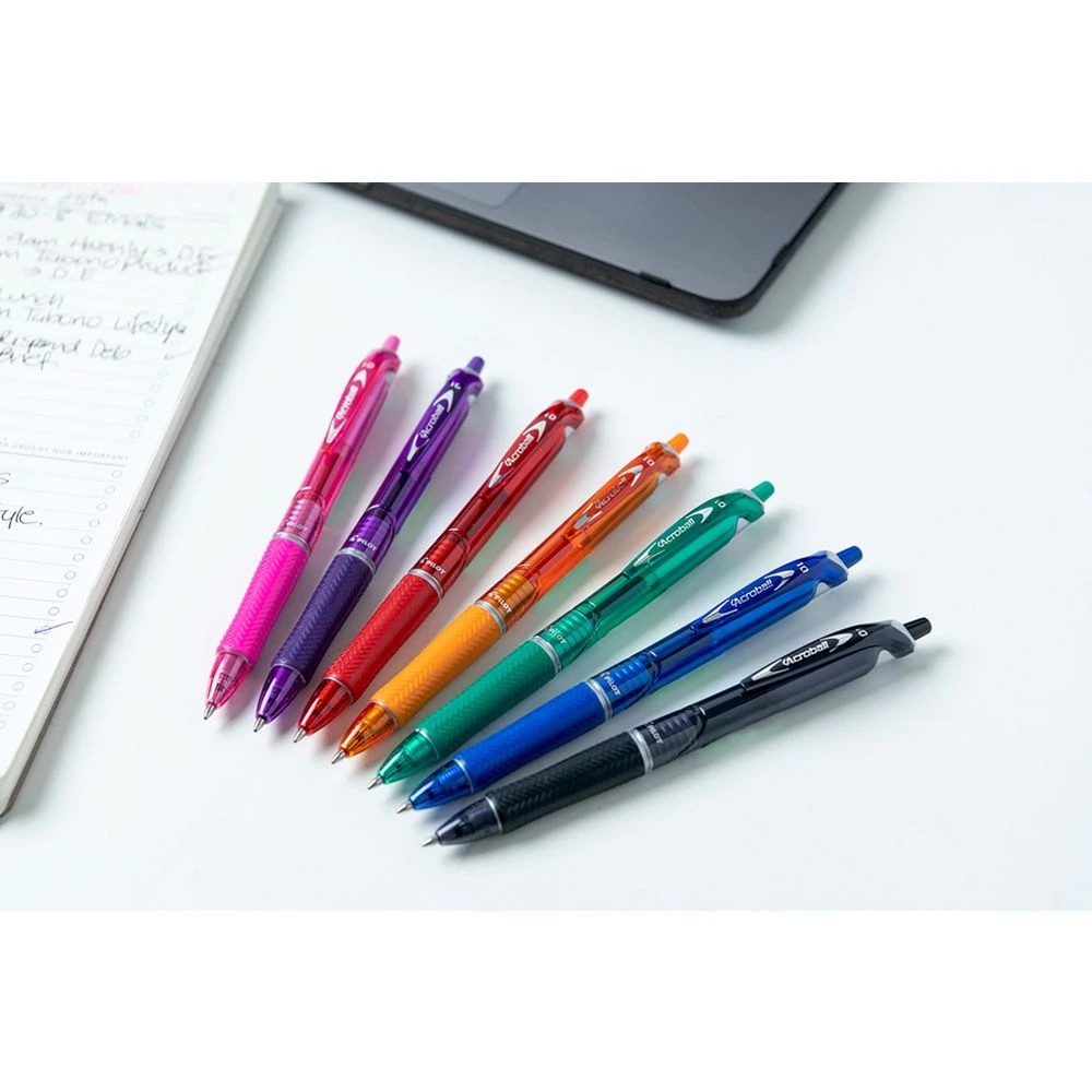 5 PILOT Acroball Hybrid Ballpoint Pen Fine 0.7mm Assorted 4Pk, 5 of 8