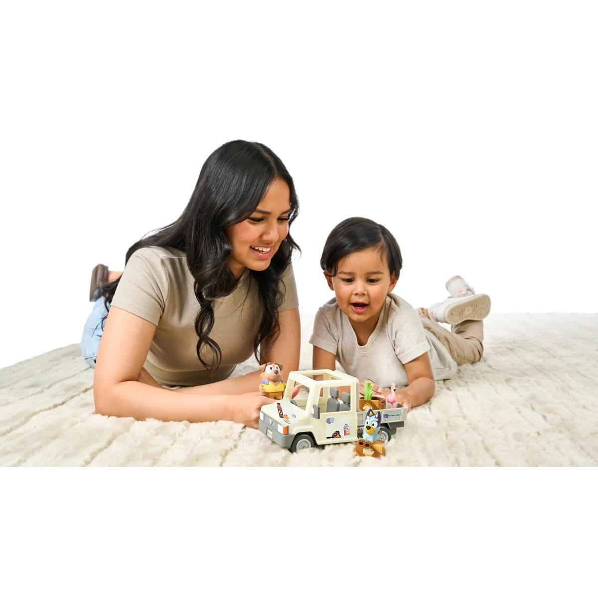thumbnail image 2 of Bluey Tradie Ute Vehicle And Figures Toy Playset – Includes Bluey And Friends 2 of 6