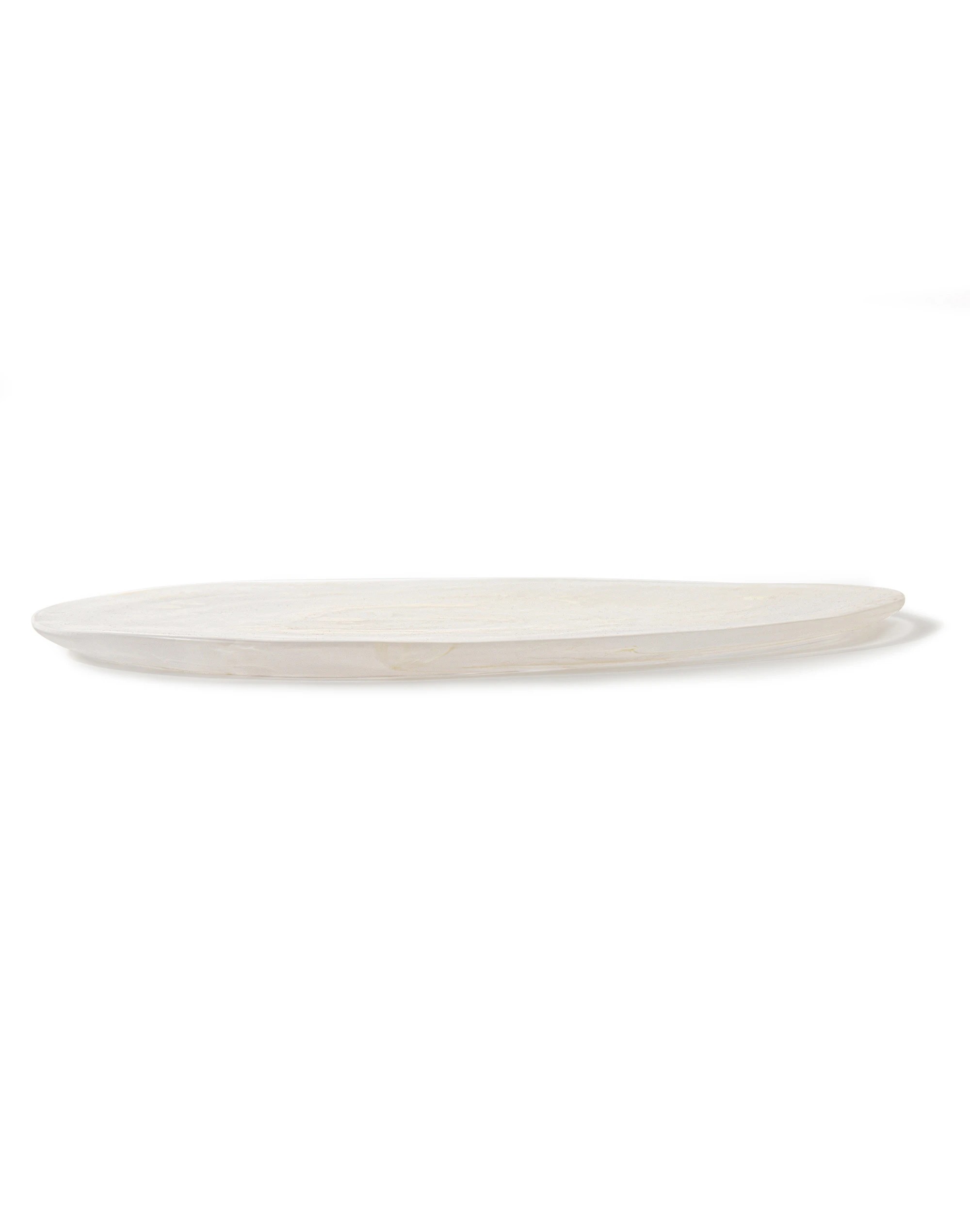 4 Cadence & Co. Chianti Resin Round Serving Platter 38x36cm - Vanilla, 4 of 6