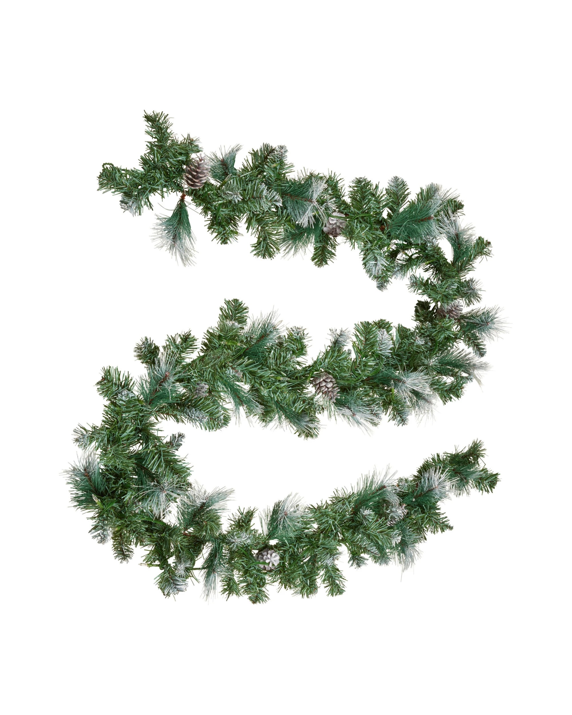 5 Christabelle 2.7m Christmas Garland Bayville Pine Cones With Led Lights Tree Decoration Ornament, 5 of 5