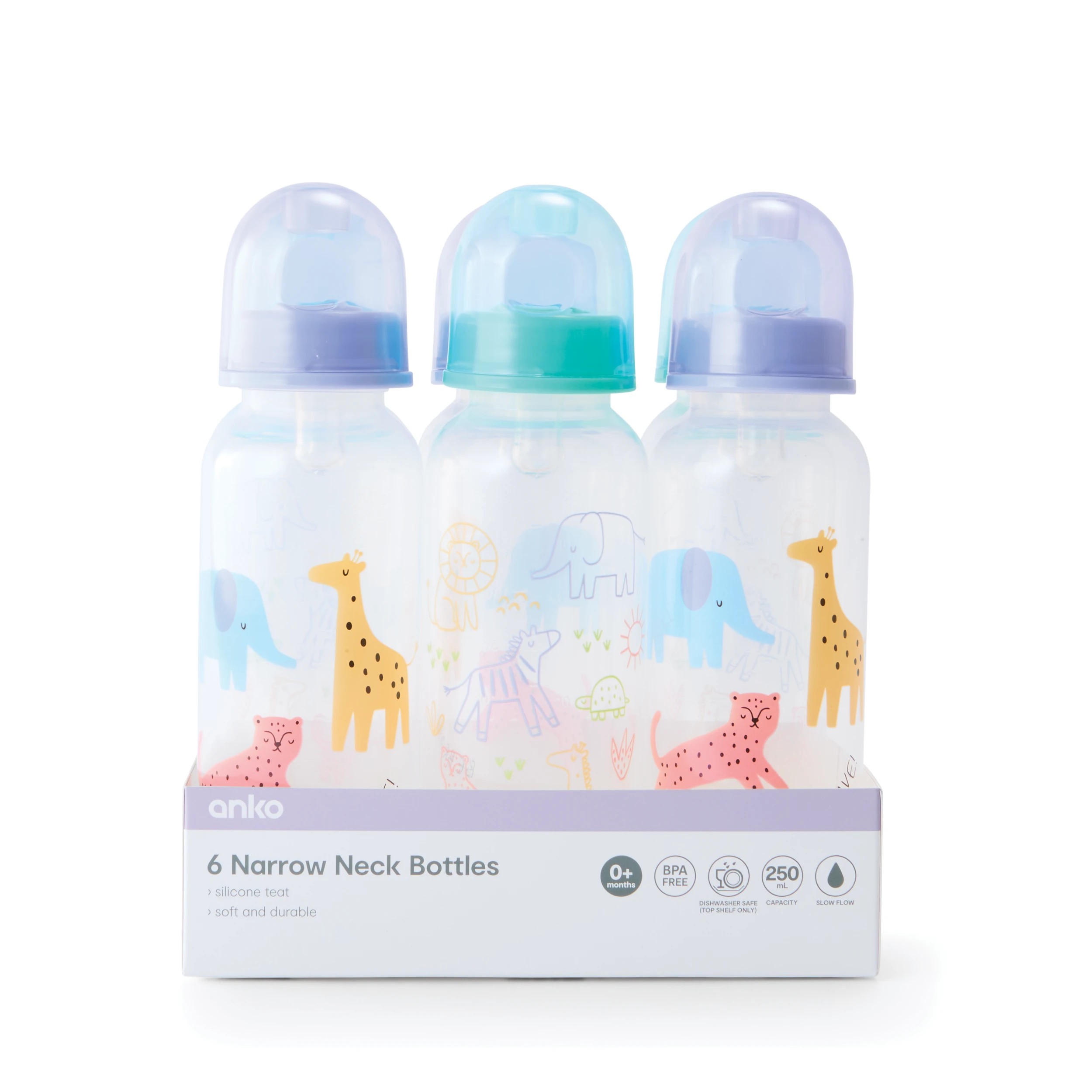 6 6 Pack Narrow Neck Bottles, 6 of 6