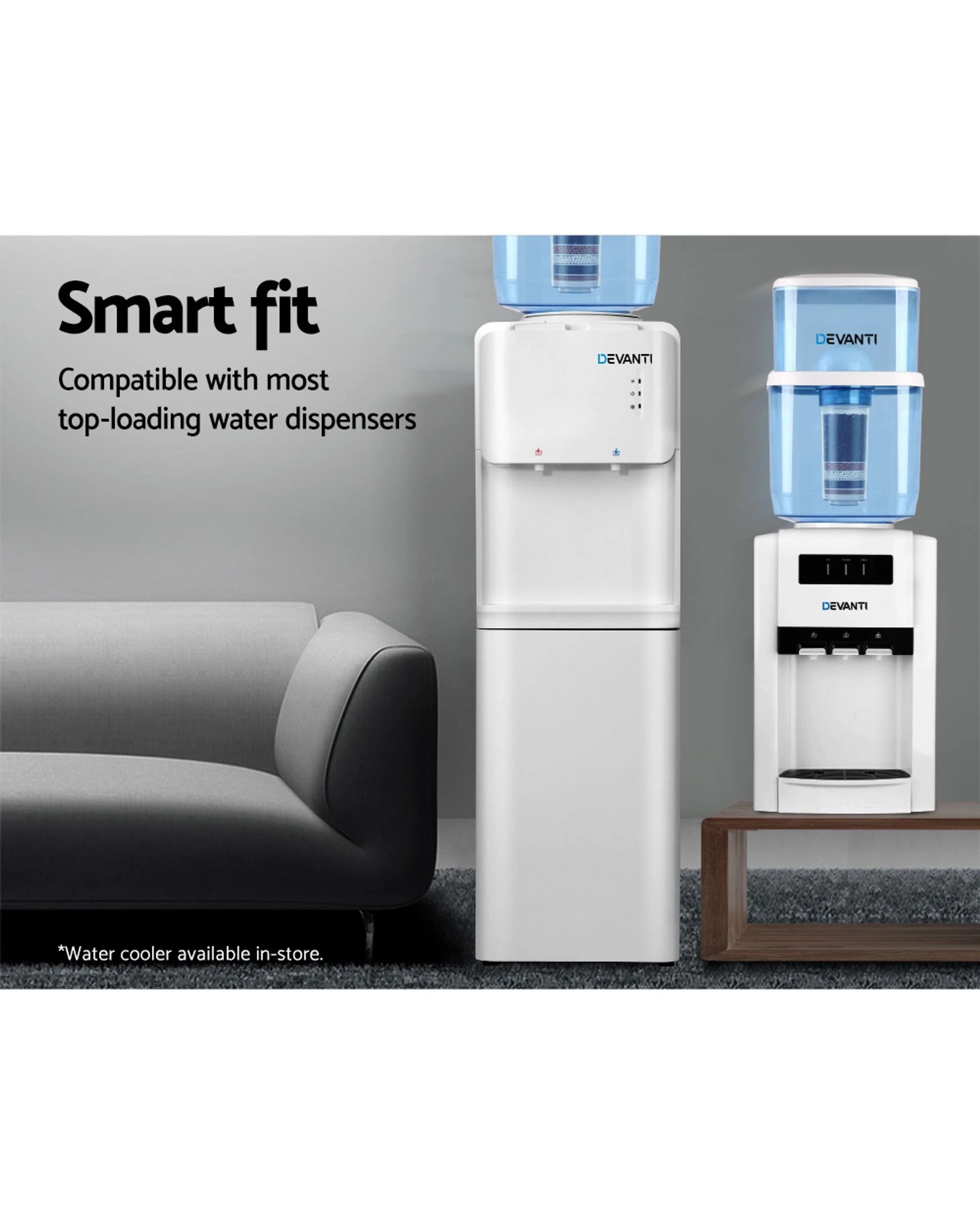 3 Devanti Water Cooler Dispenser 22l Filter Bottle
 - Blue, 3 of 3