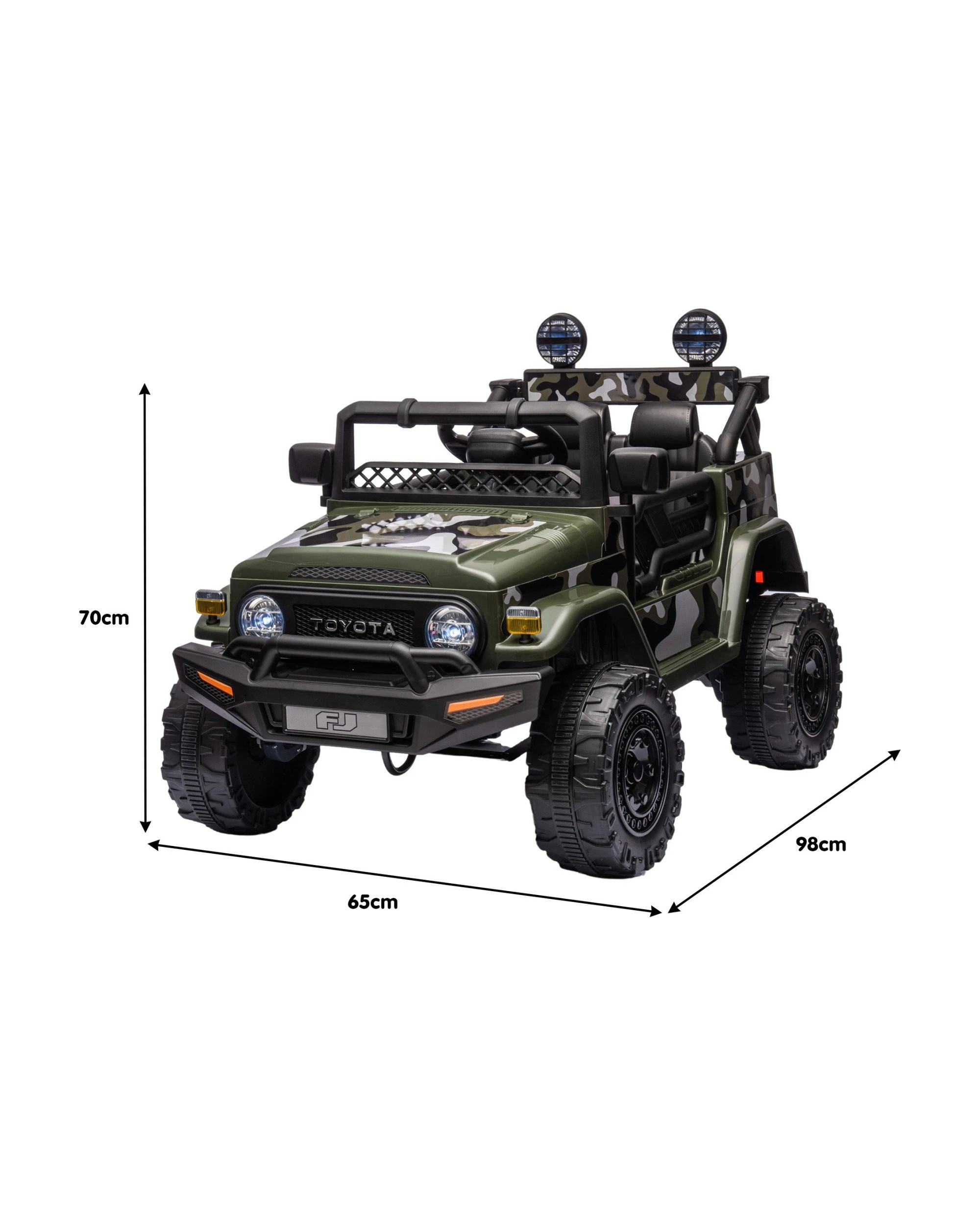 3 Kahuna Authorised Toyota FJ Cruiser Kids Electric Ride On Car - Green, 3 of 10