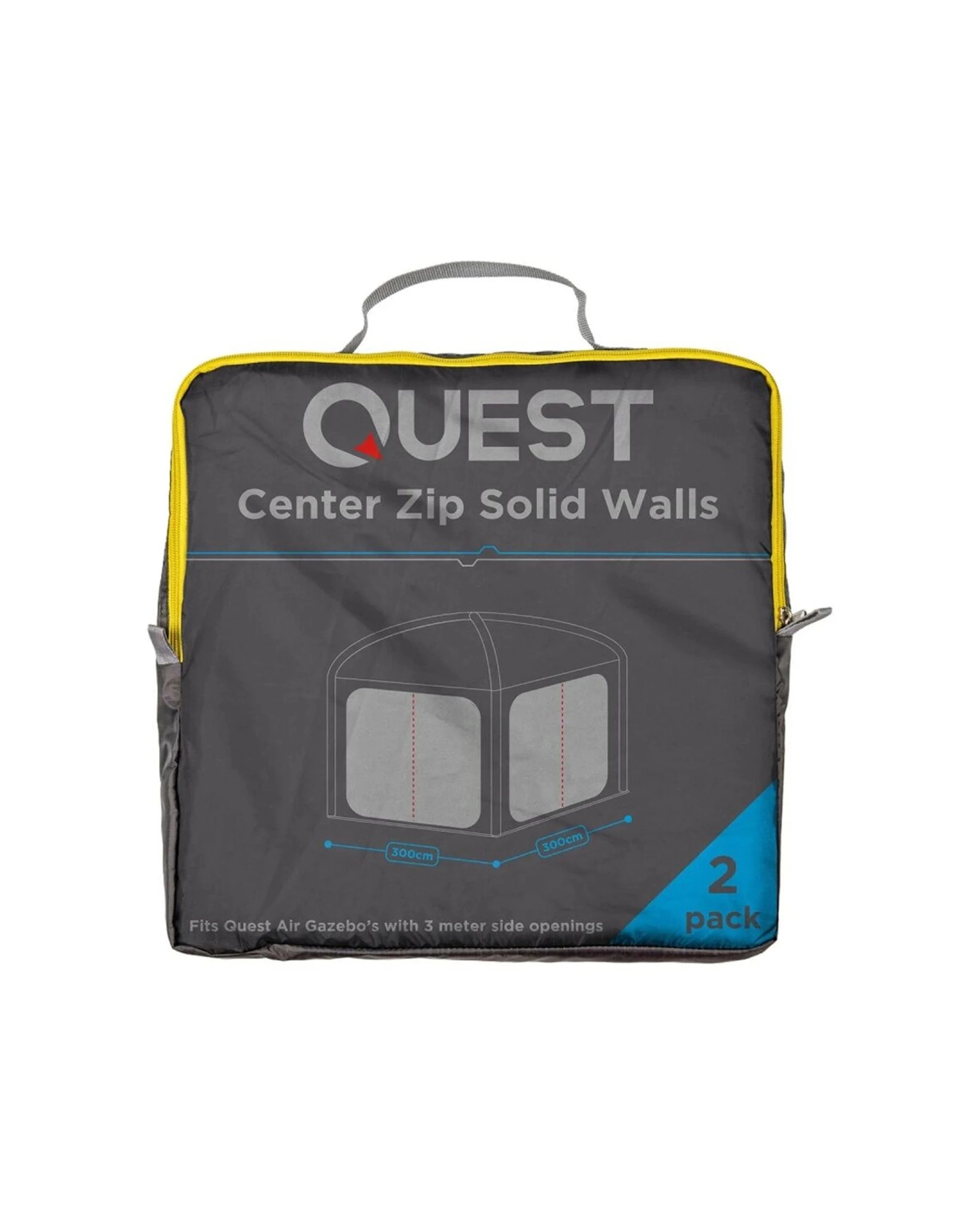 3 Quest Outdoors Air Gazebo 3.0 Solid Wall Kit UV Resistant Waterproof 2 Pack - Grey, 3 of 3