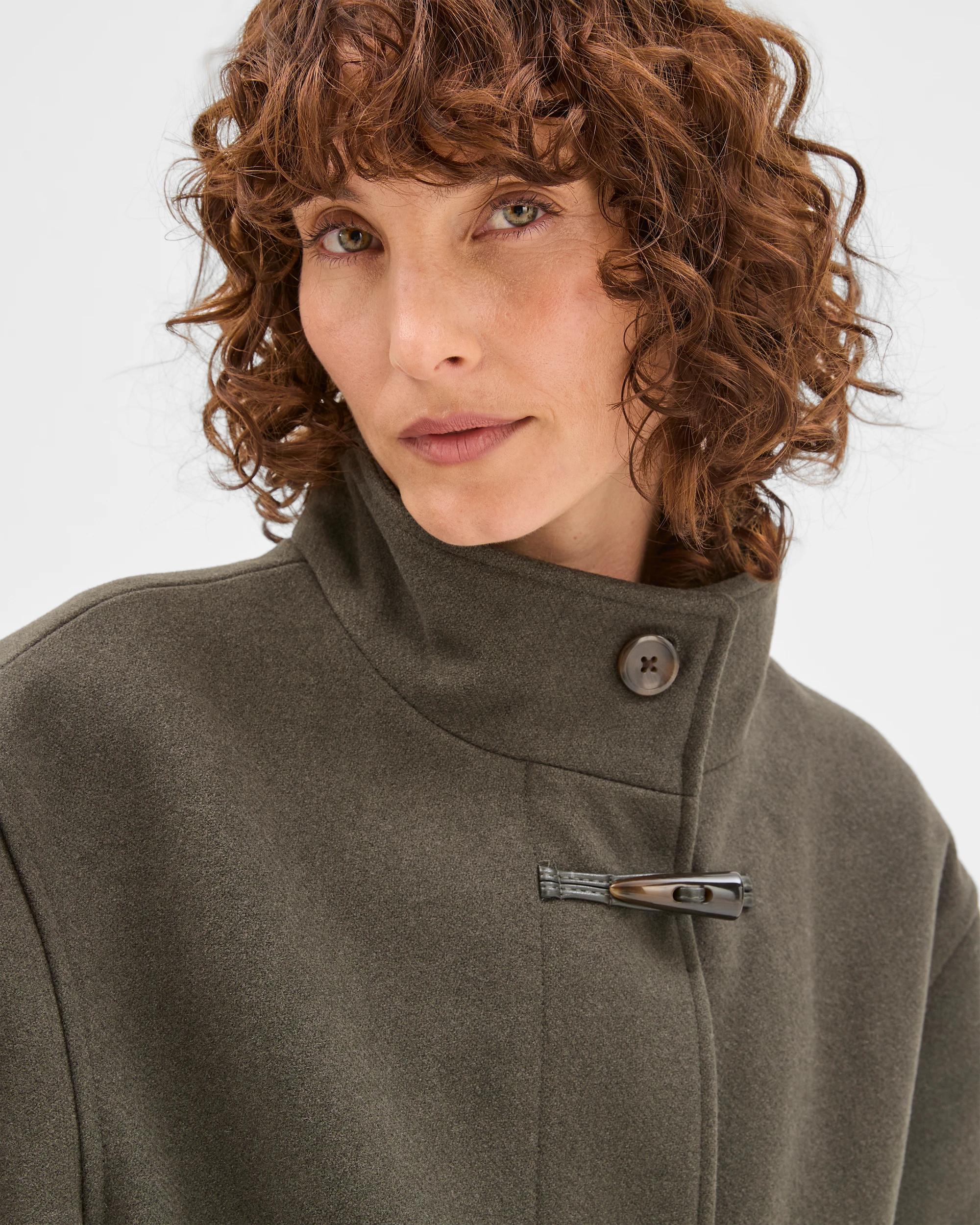 6 Target Woman Tie Waist Duffle Coat OREGANO, 6 of 10