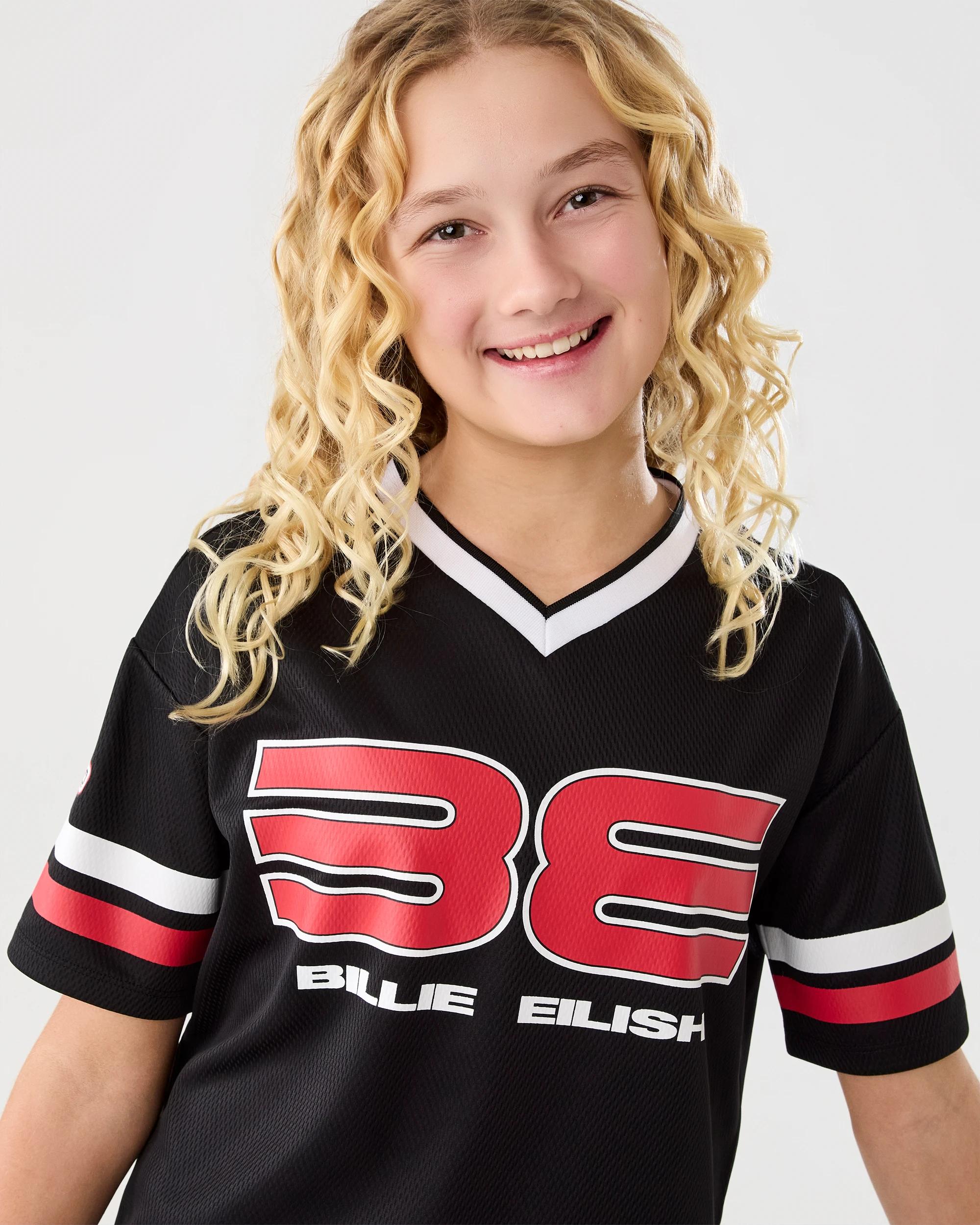 3 Billie Eilish License V-Neck Mesh T-shirt Billie, 3 of 8
