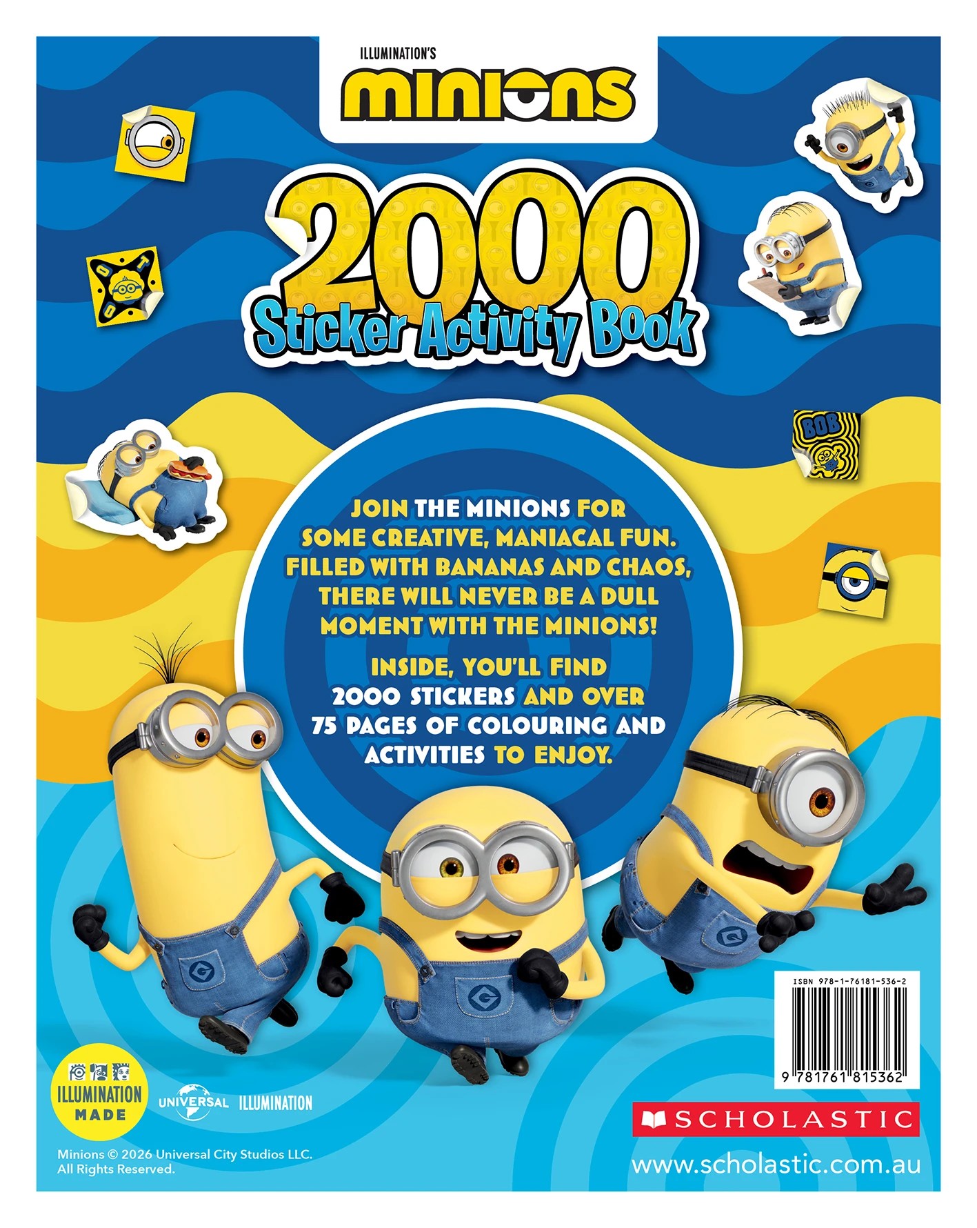 2 Illumination's Minions 2000 Sticker Activity Book, 2 of 2