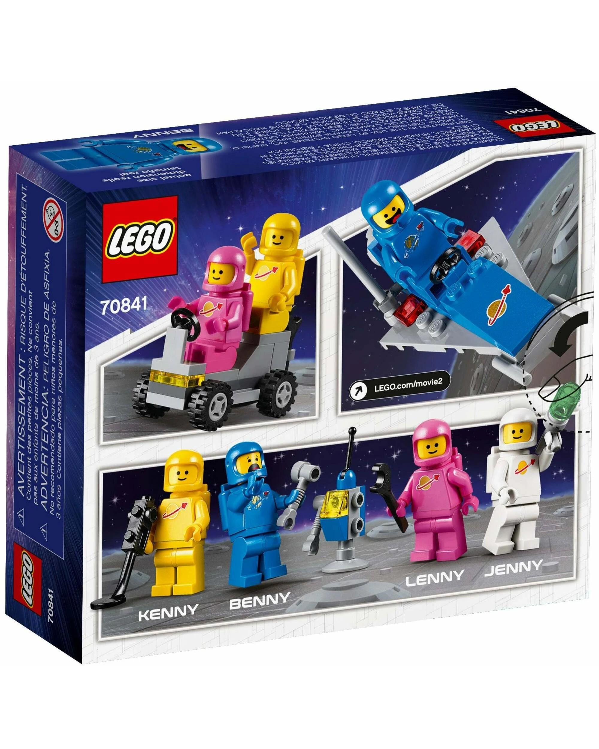 2 LEGO 70841 Benny's Space Squad Spaceship & Lunar Buggy Playset, 2 of 2