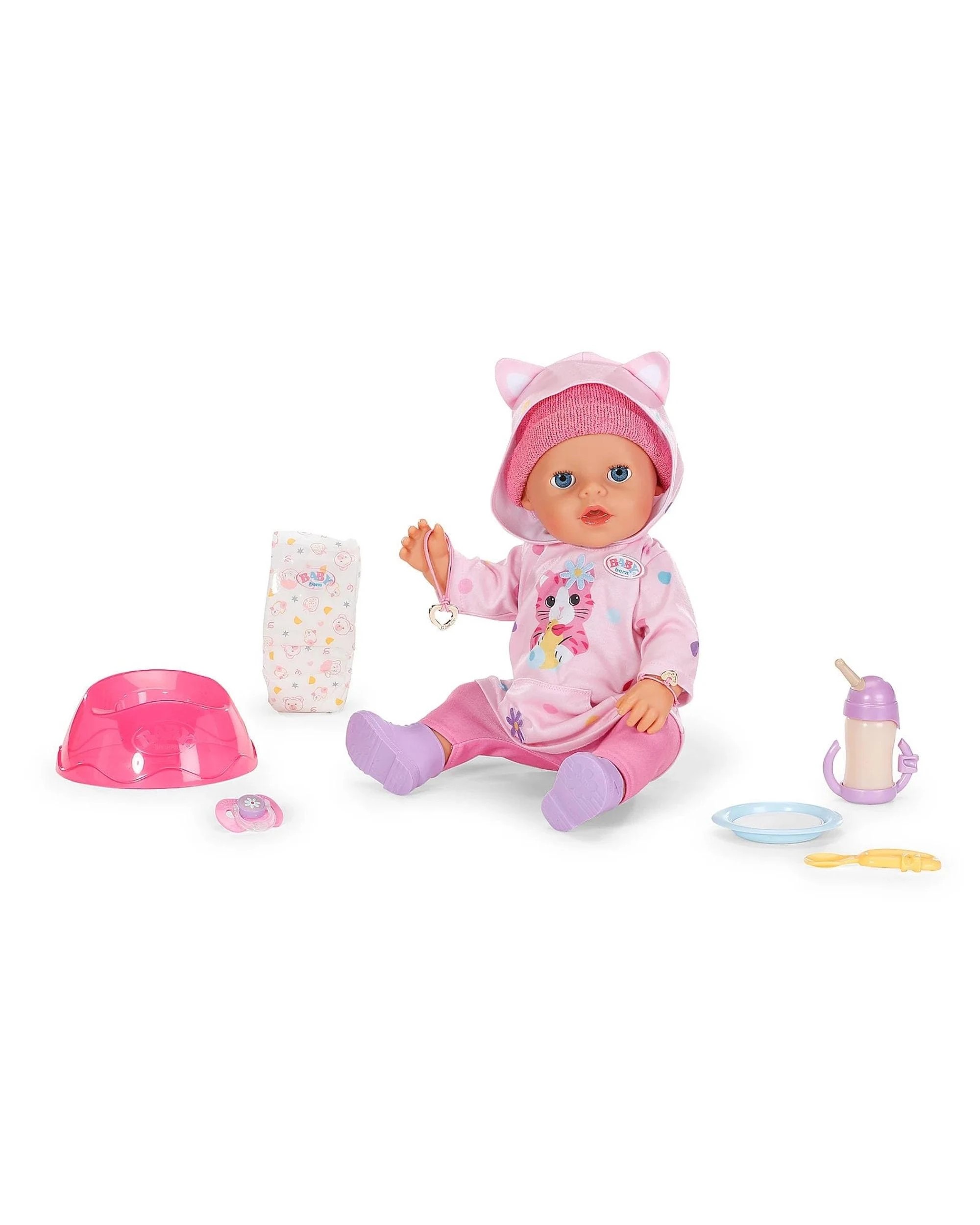 3 Baby Born 43cm Emma Cosy Style Click and Play Starter Set, 3 of 10