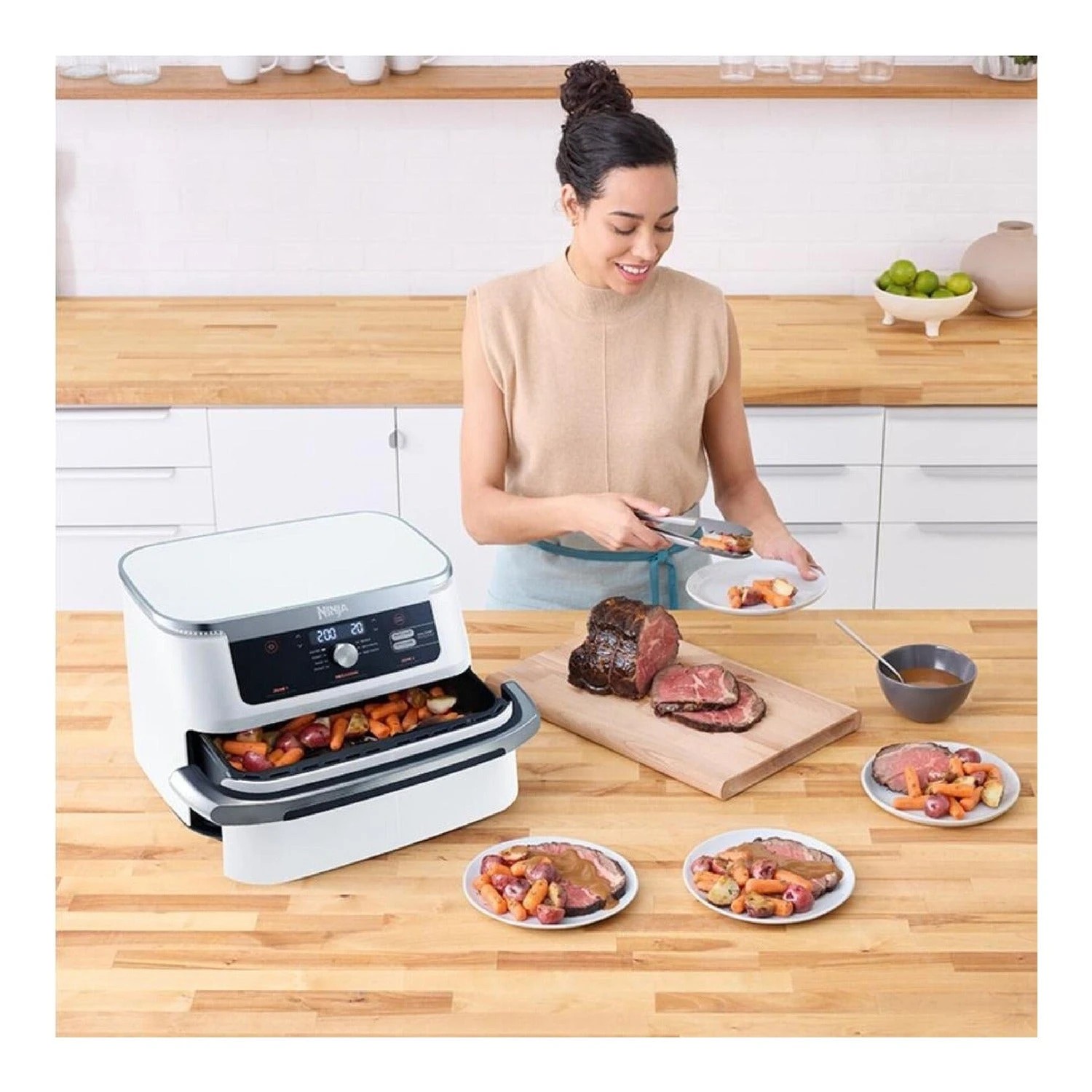 6 Ninja Air Fryer AF500 XXXL FlexDrawer 10.4L - White - Black, 6 of 7