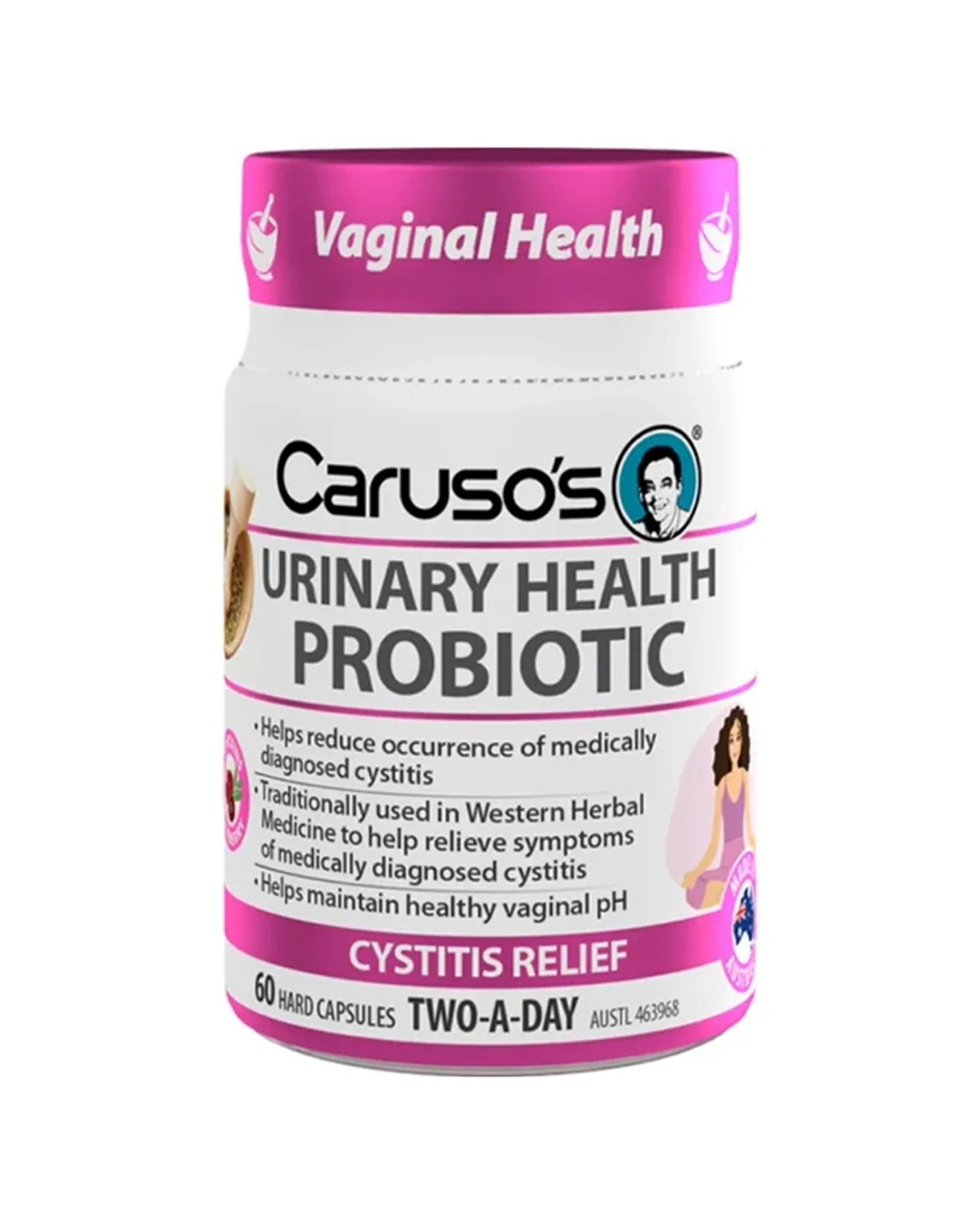 1 Caruso's 60pc Urinary Health Probiotic Hard Capsules Tract Support, 1 of 1