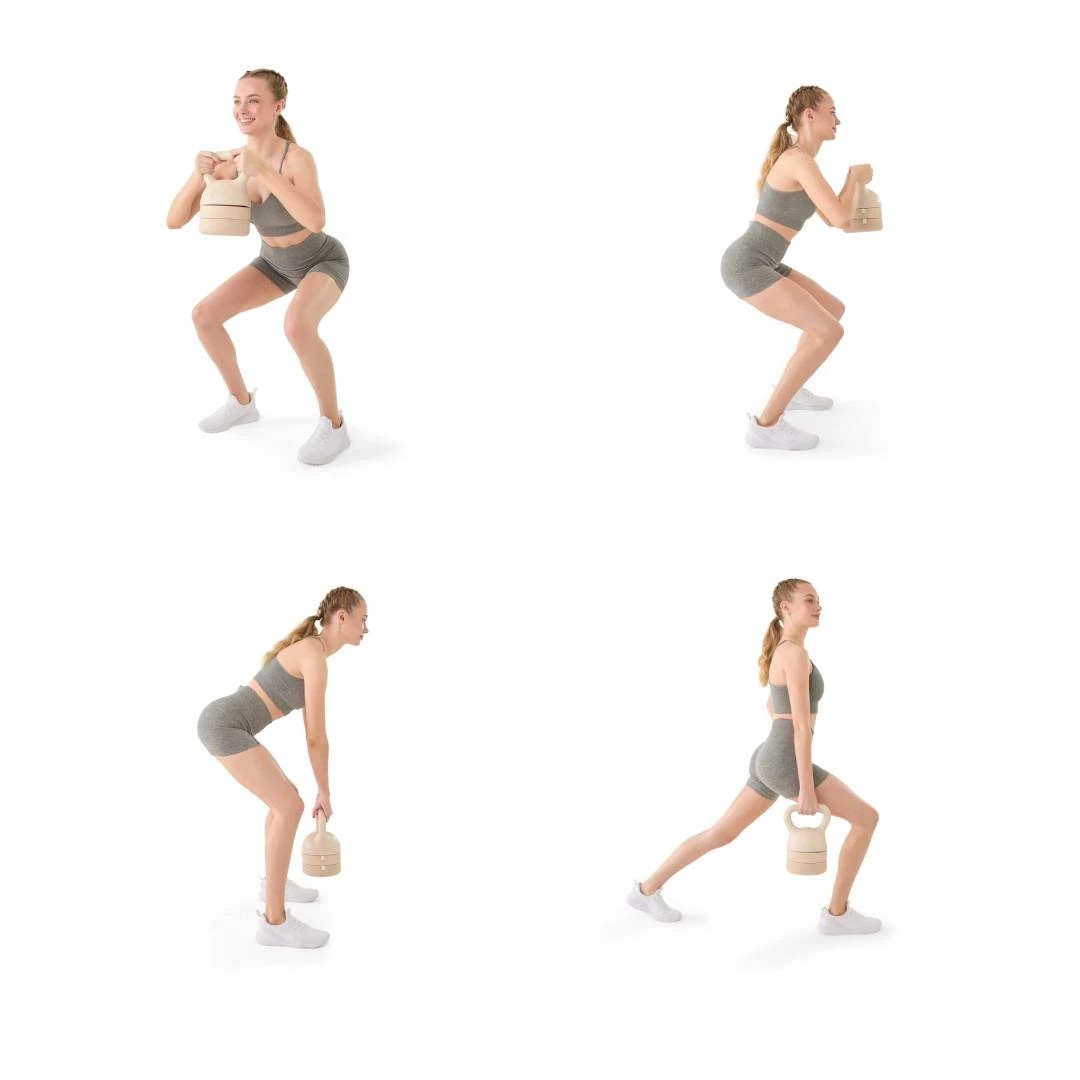 1 Adjustable Weight Kettlebell Set, 1 of 9