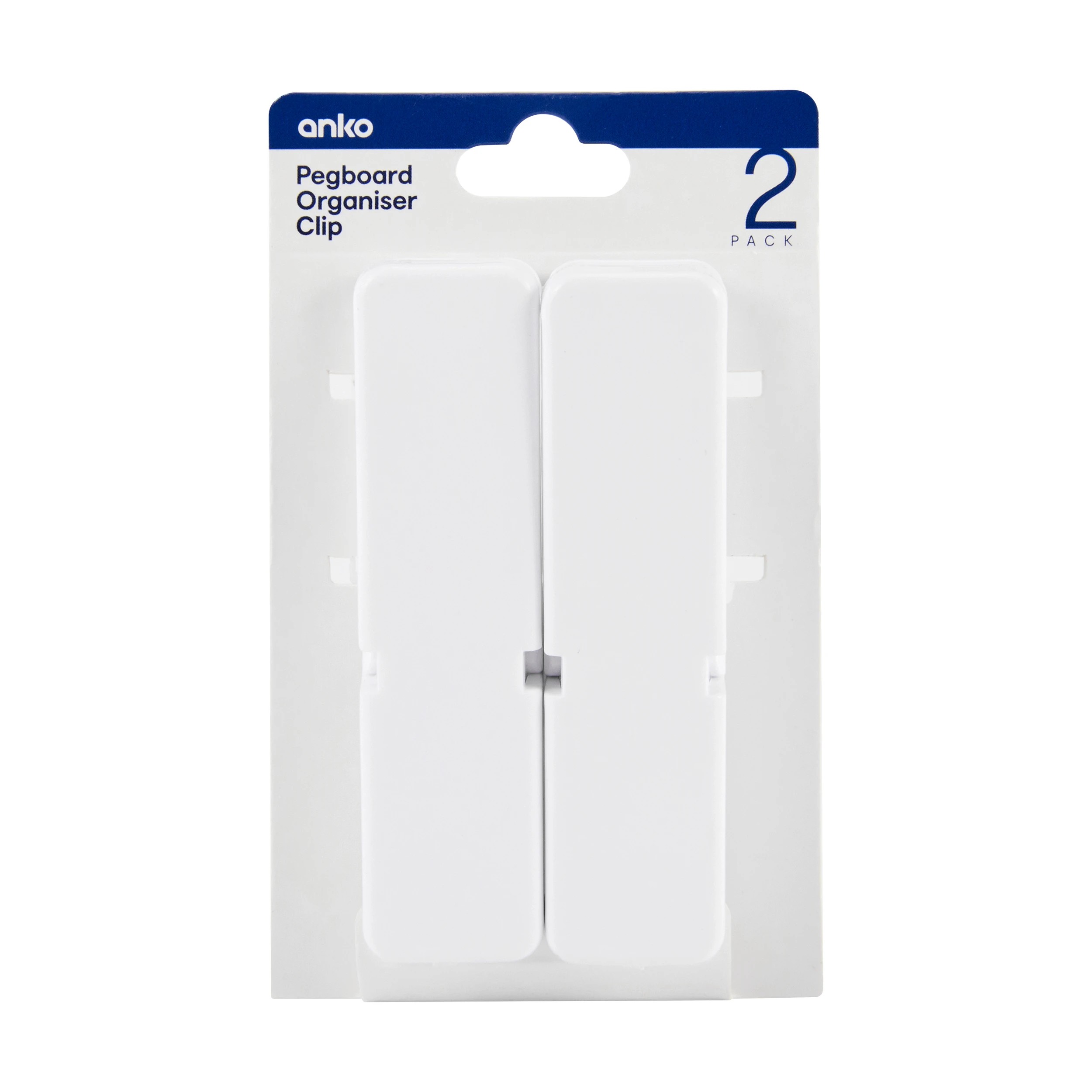 1 2 Pack Pegboard Organiser Clip, 1 of 8