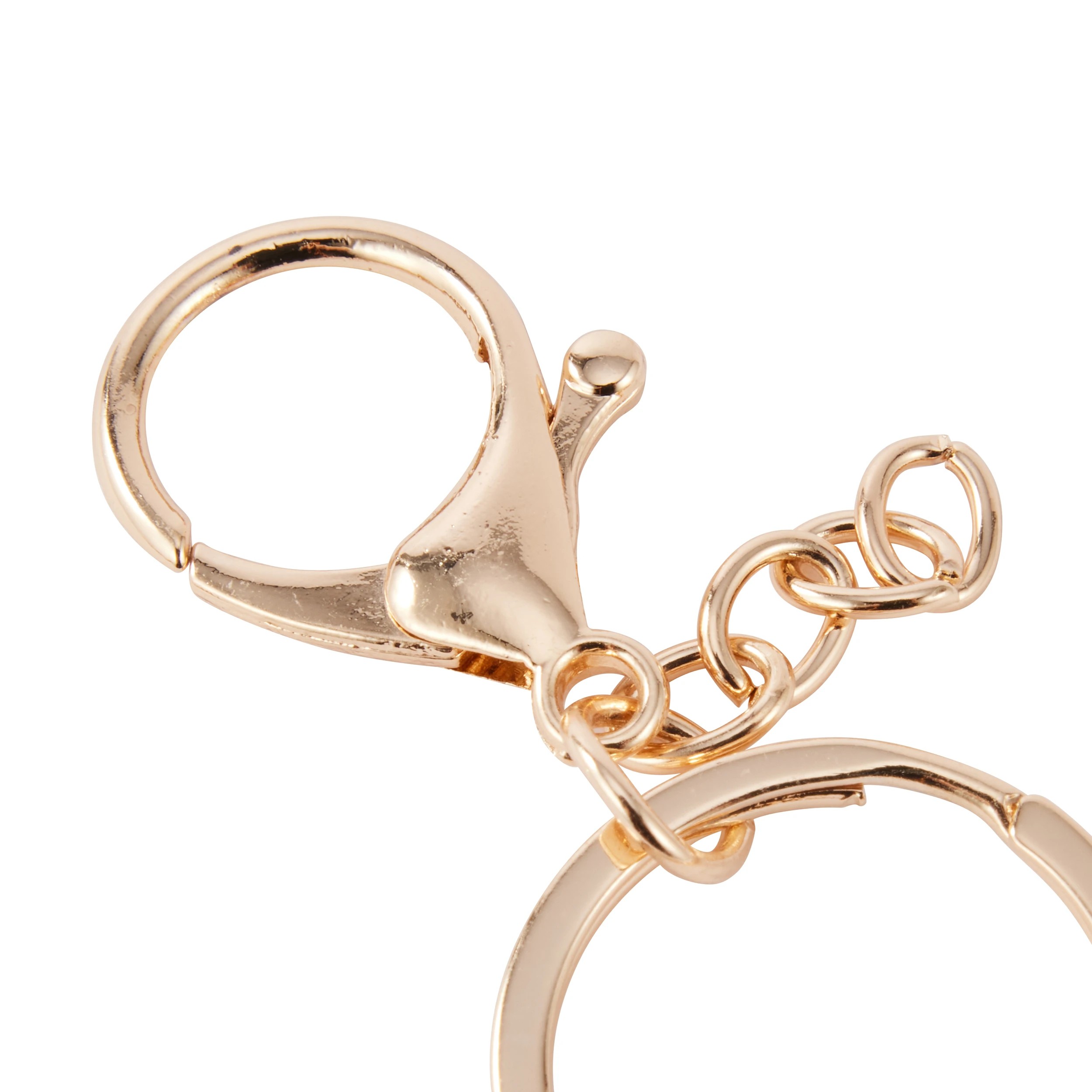 4 4 Pack Keyrings - Gold Look, 4 of 4