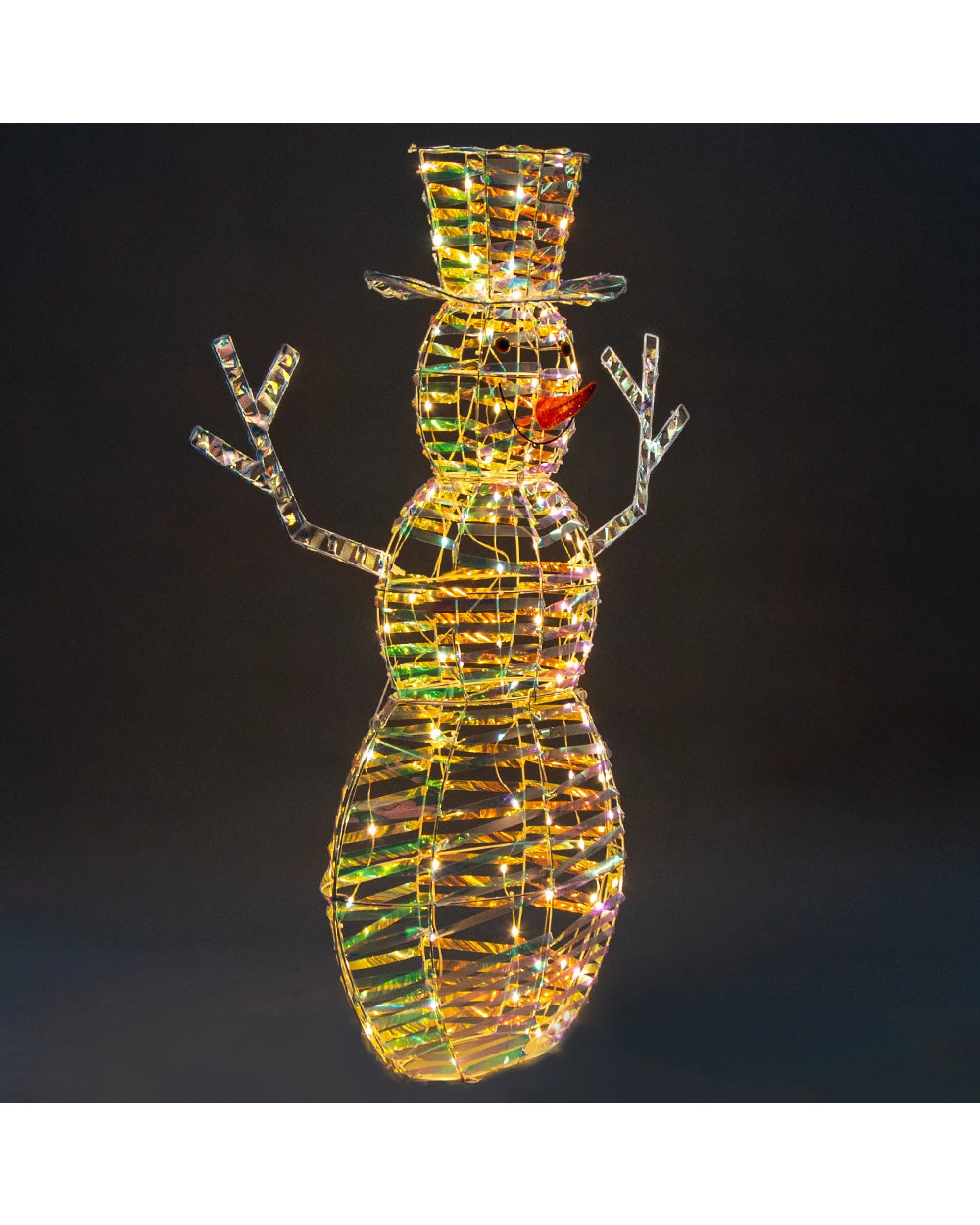 3 Christabelle 1.2m Christmas Snowman Indoor Outdoor Display Decoration LED Lights Front Yard Lawn Statue Ornament, 3 of 3