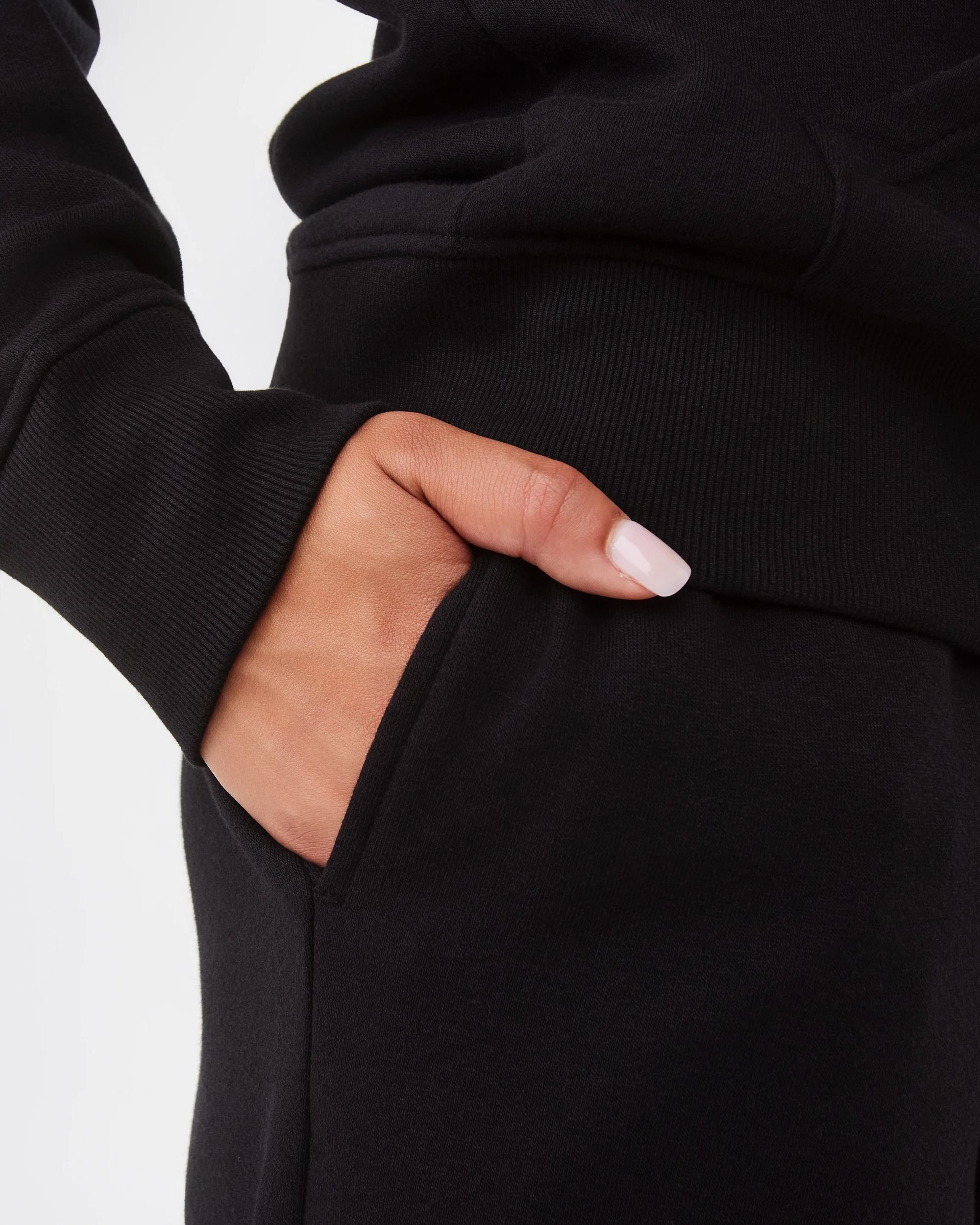 6 Active Womens Essential Straight Leg Trackpants Black, 6 of 6