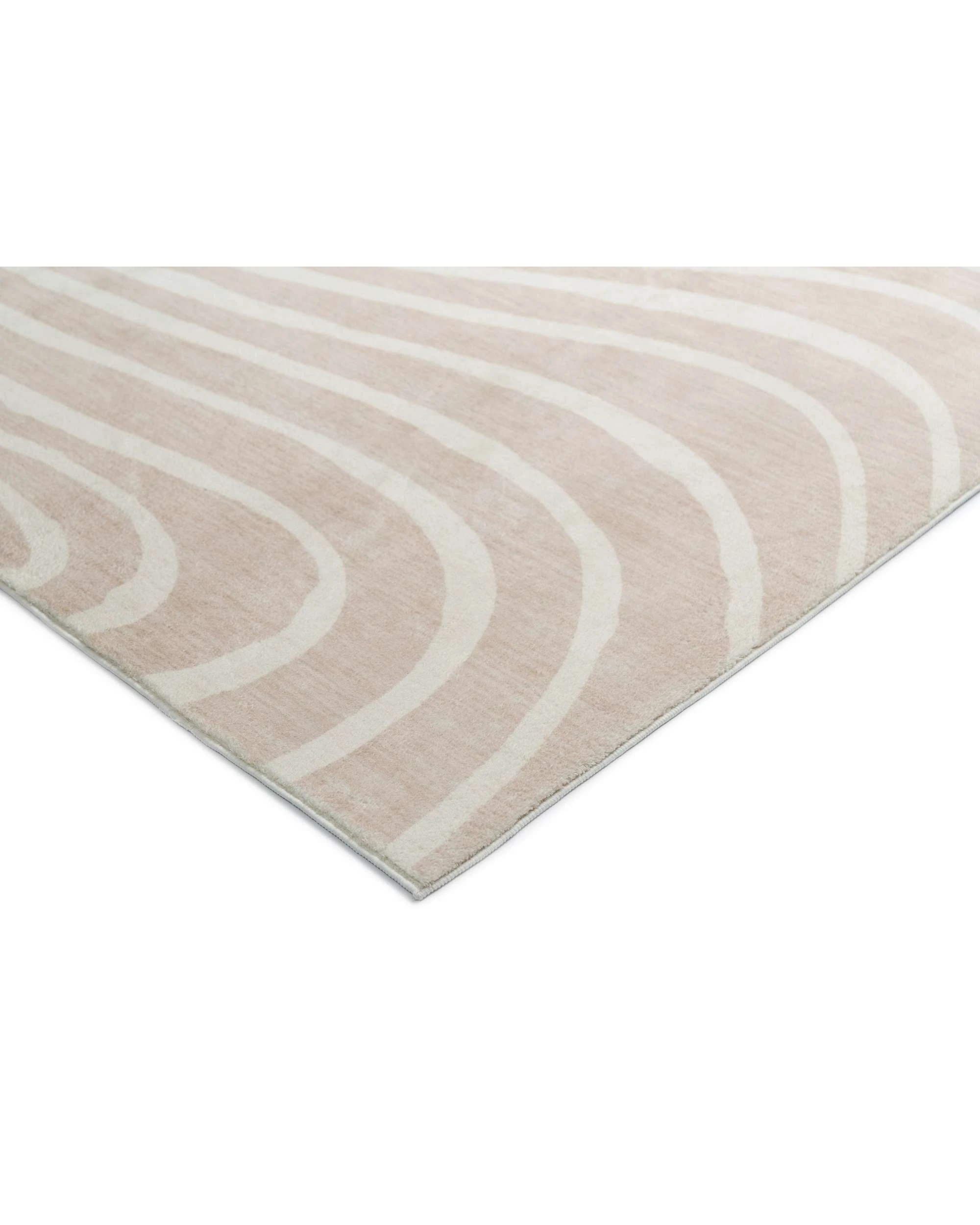 4 Loopsie Glis Lines Washable Rug-400cm x 300cm - Beige, 4 of 7