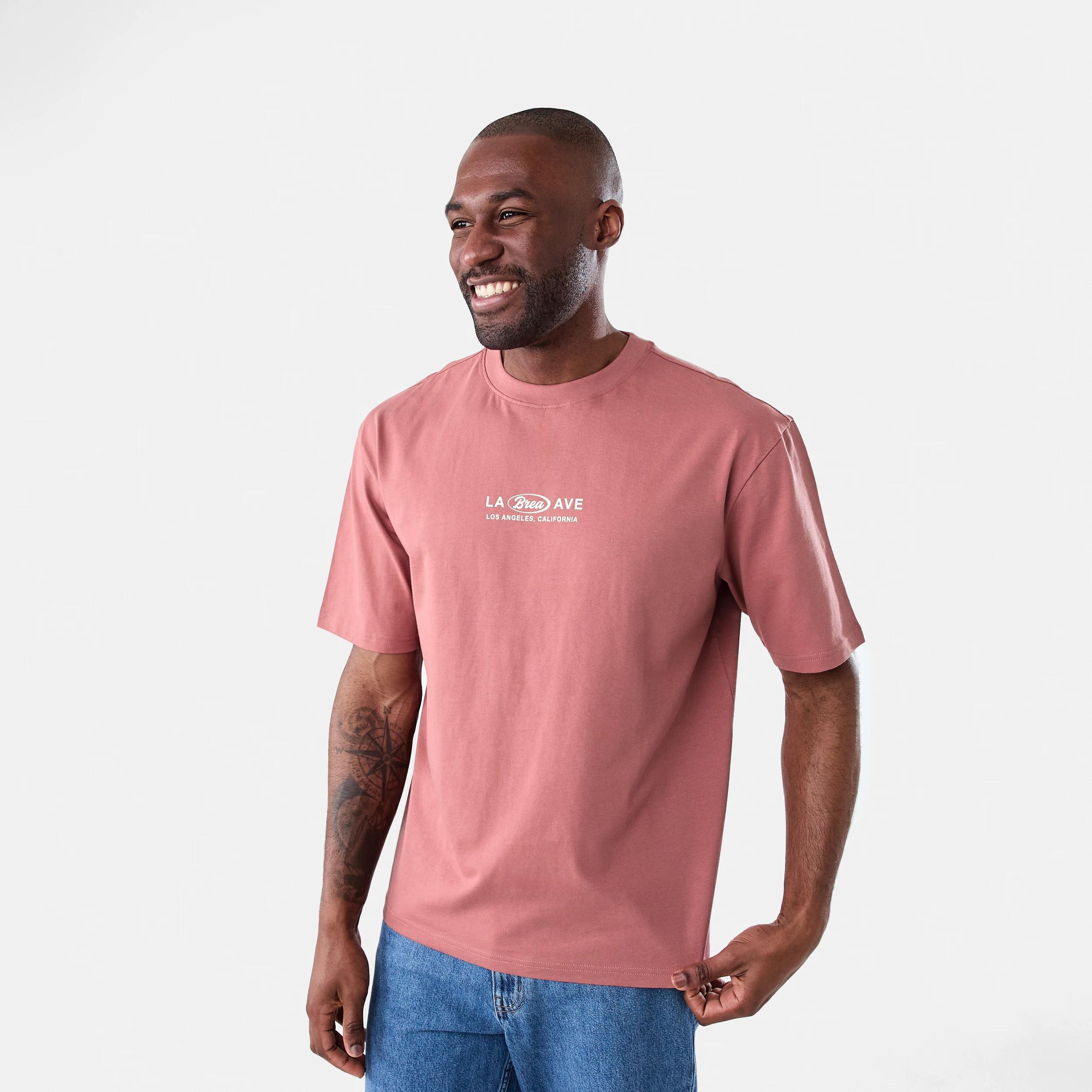 2 Oversized Print T-shirt Soft Red, 2 of 5