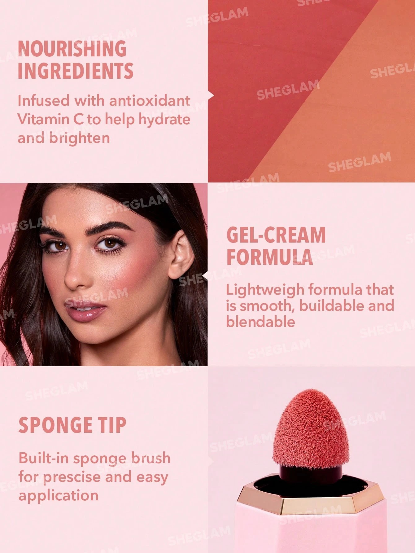 4 SHEGLAM Color Bloom Liquid Blush - Hush Hush, 4 of 6
