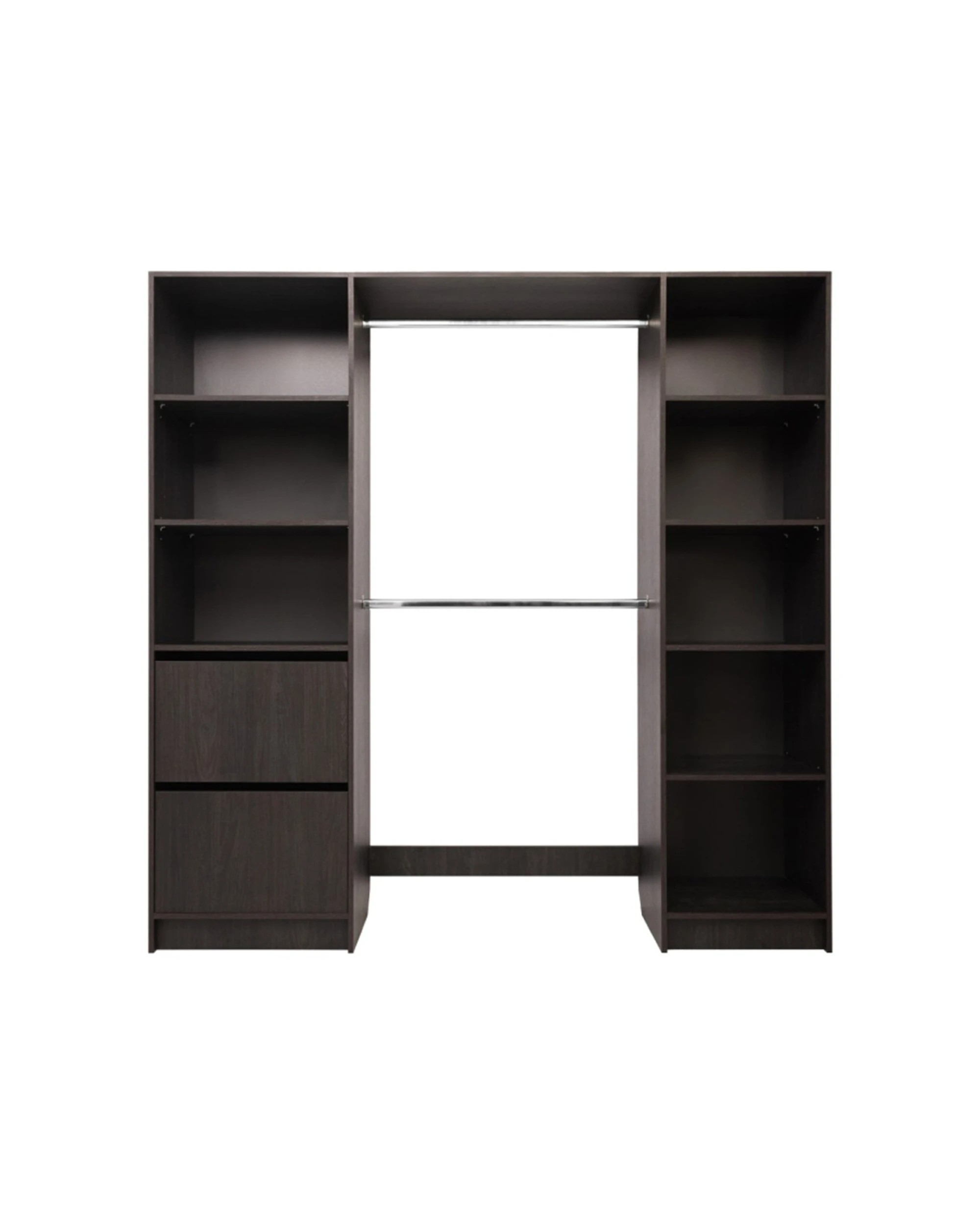 1 European Cabinetry Basel Walk In Wardrobe Kit Classic Swiss Korno Boards Nordic Ash - Brown, 1 of 4