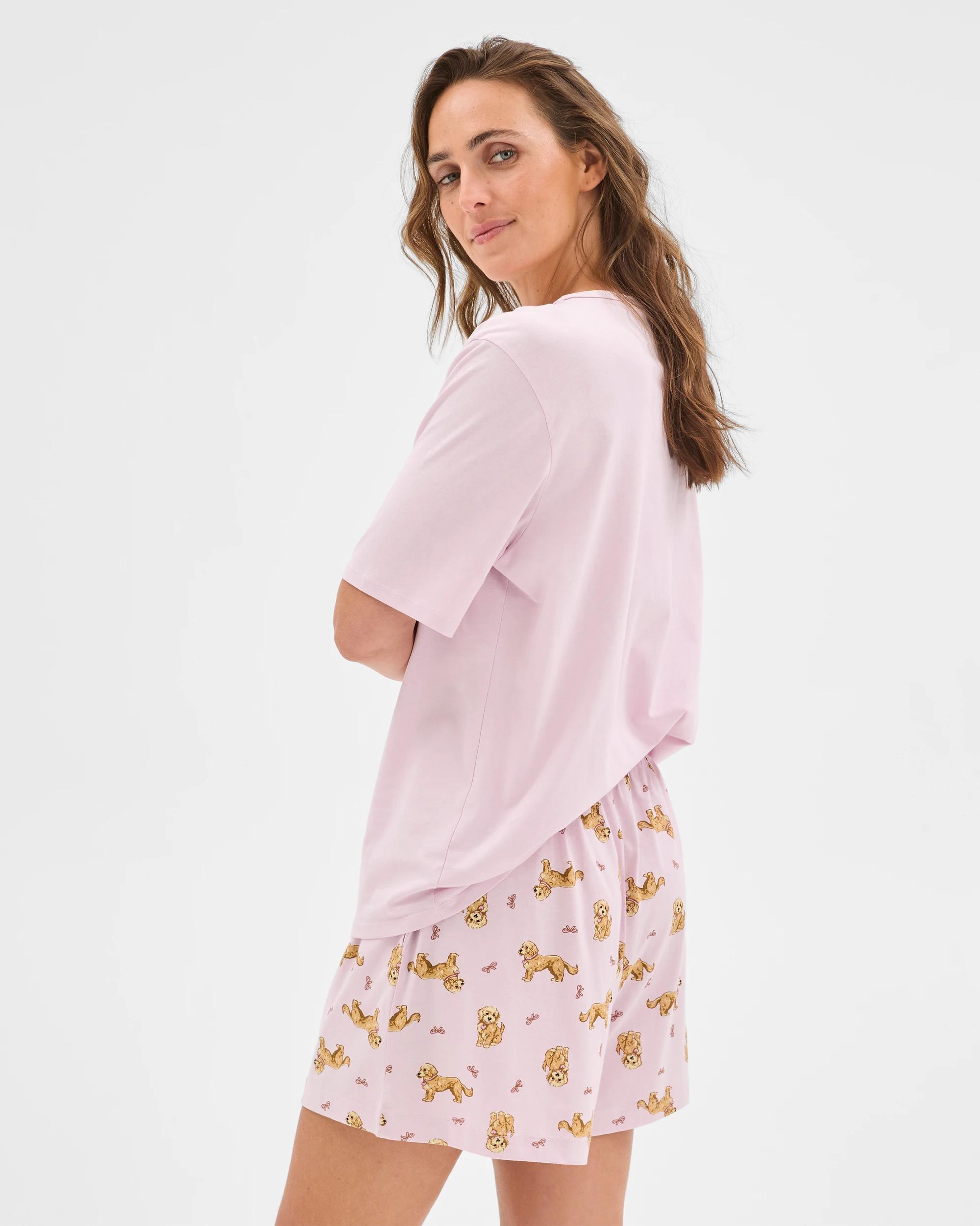 3 Target Woman Australian Cotton Jersey Boxer Sleep Shorts COCKAPOO, 3 of 6