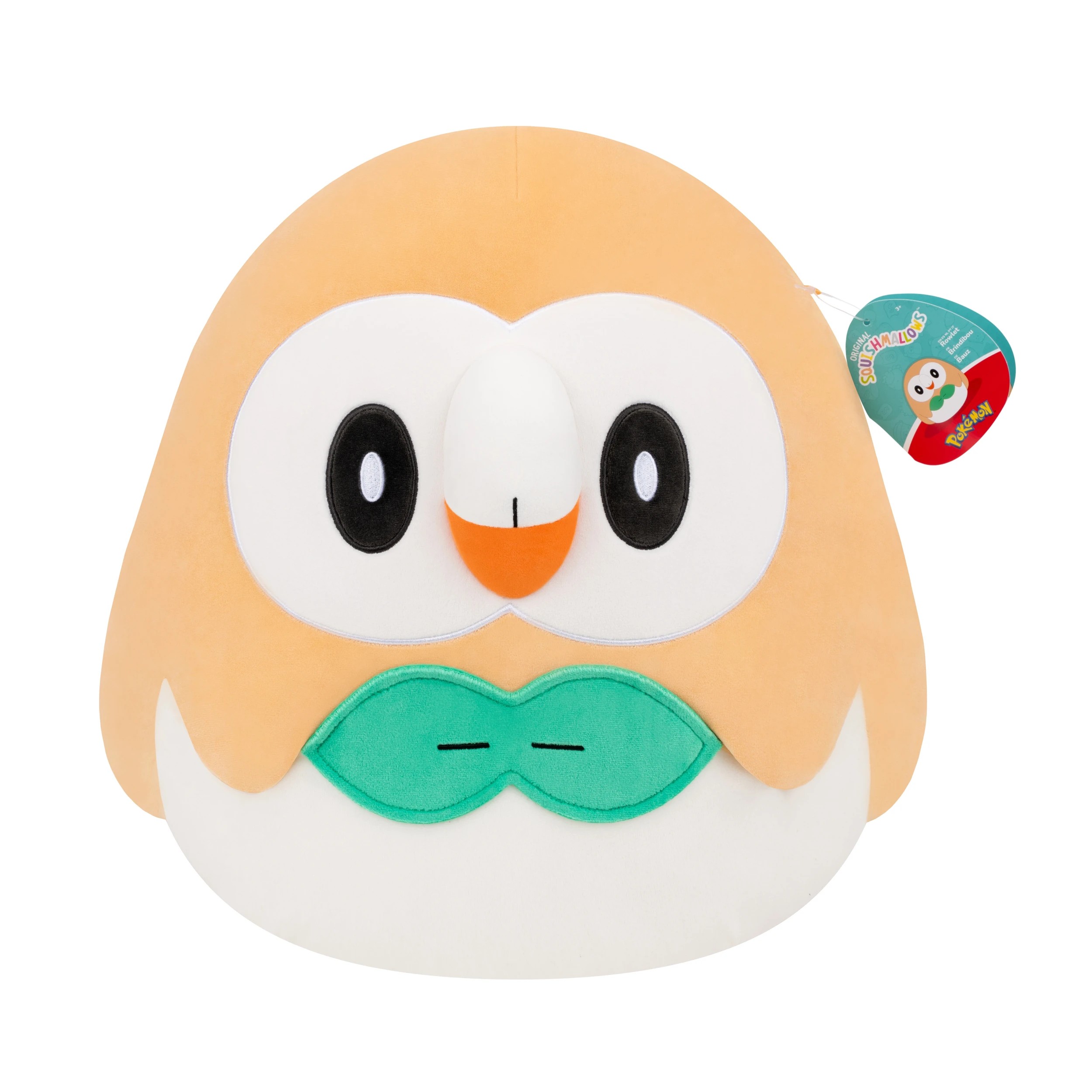 1 Squishmallows Pokemon Rowlet 35cm Plush, 1 of 5