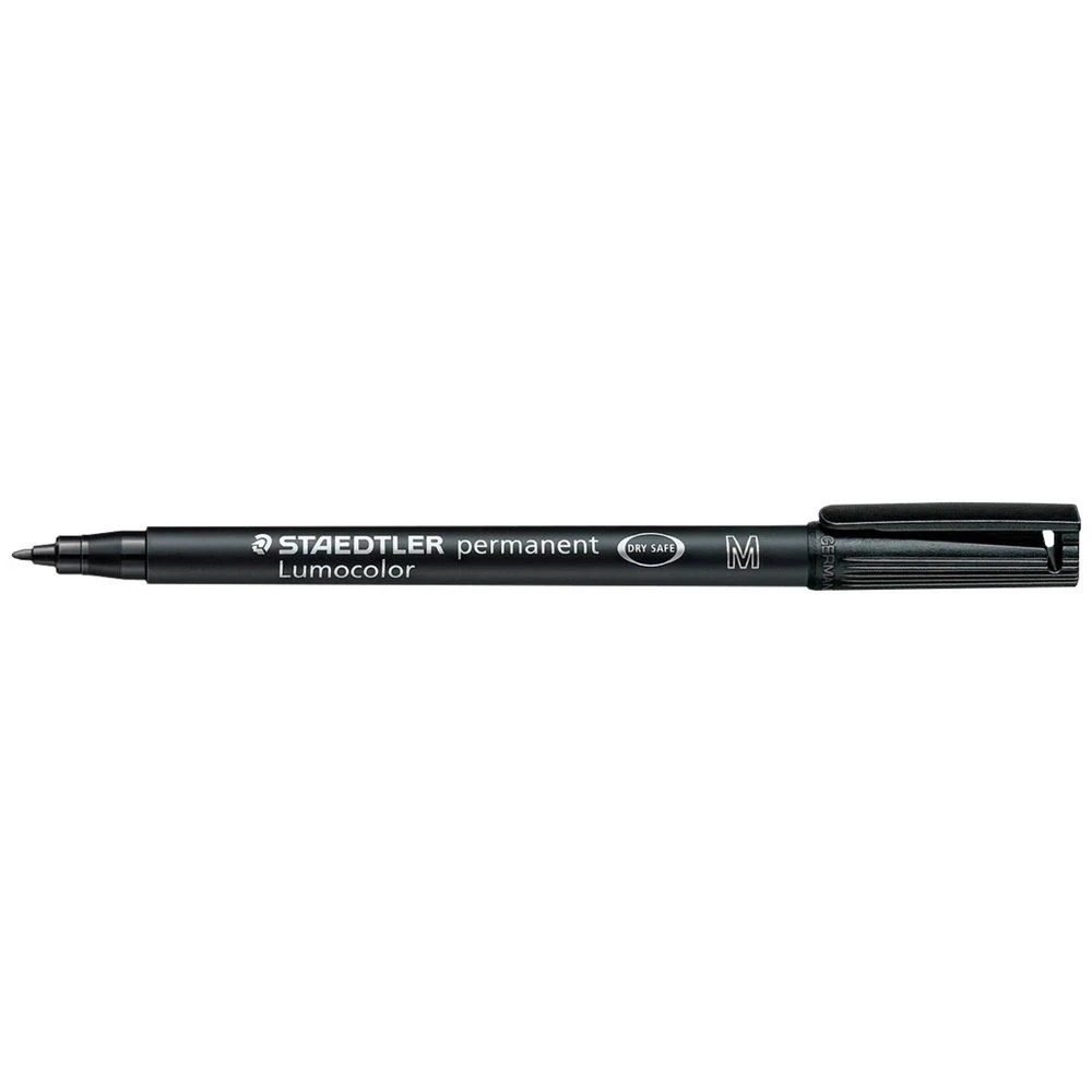 1 Staedtler Lumocolour Permanent Pen 1.0mm Black, 1 of 3