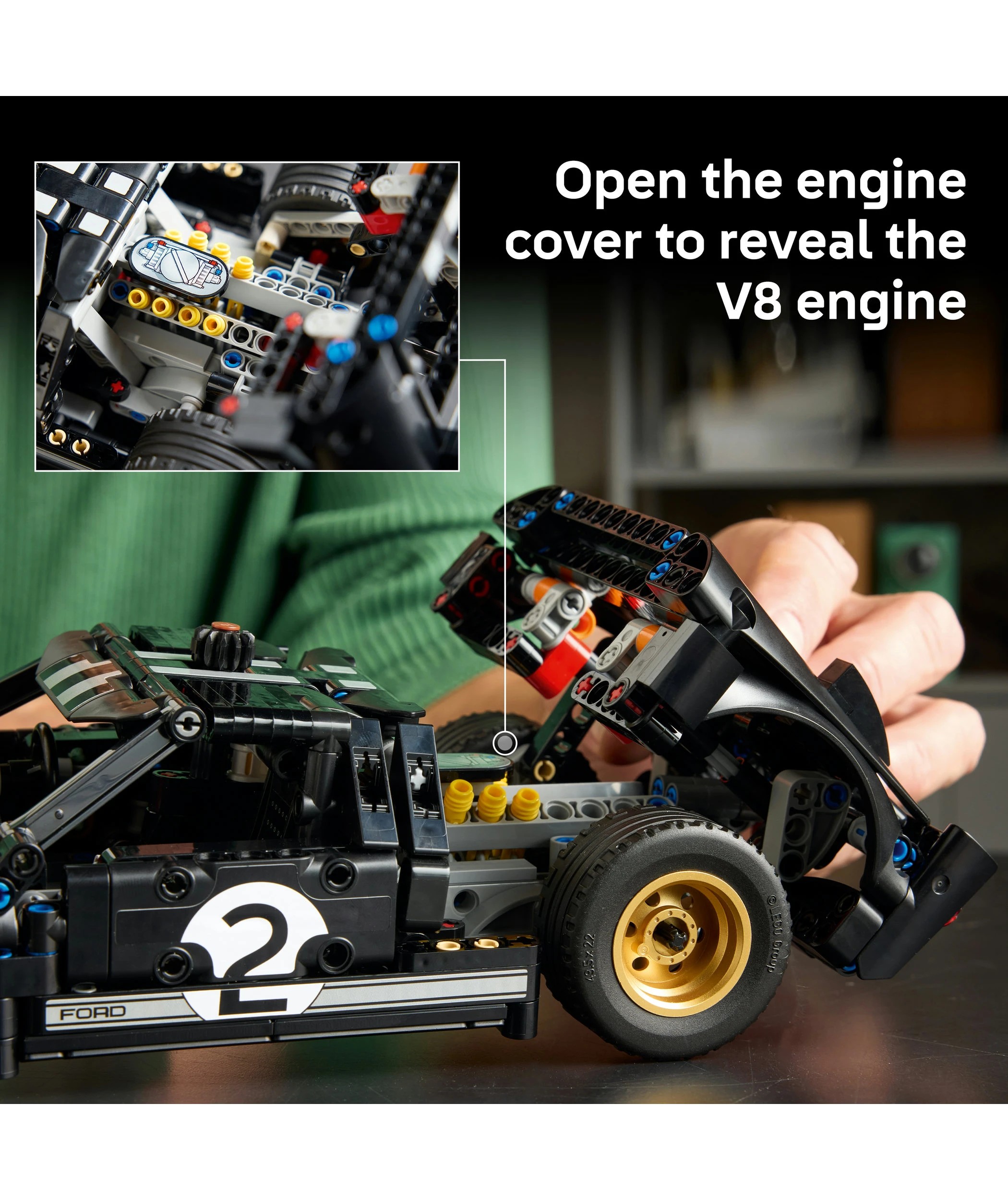 5 LEGO Technic 1966 Ford GT40 MKII Race Car 42223, 5 of 10