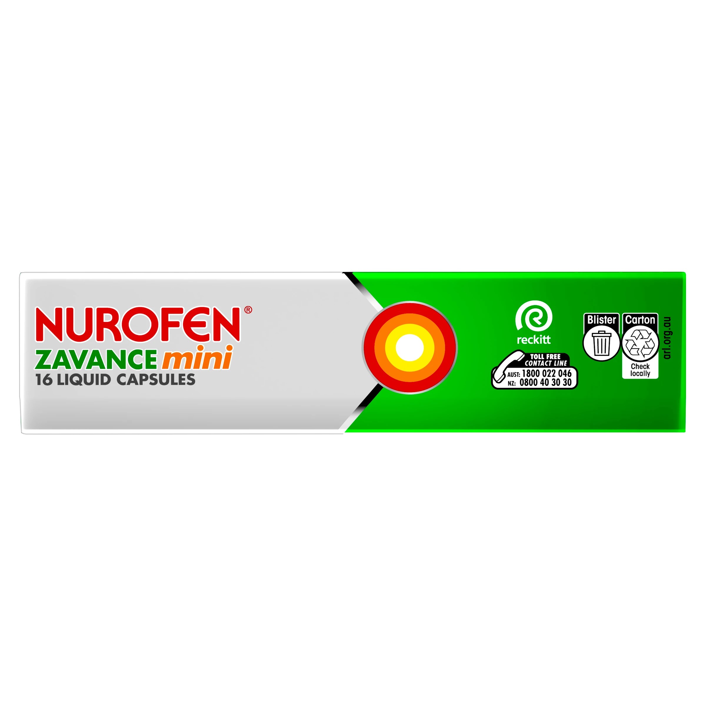 4 16 Pack Nurofen Zavance Mini Liquid Capsules Ibuprofen 200mg, 4 of 10
