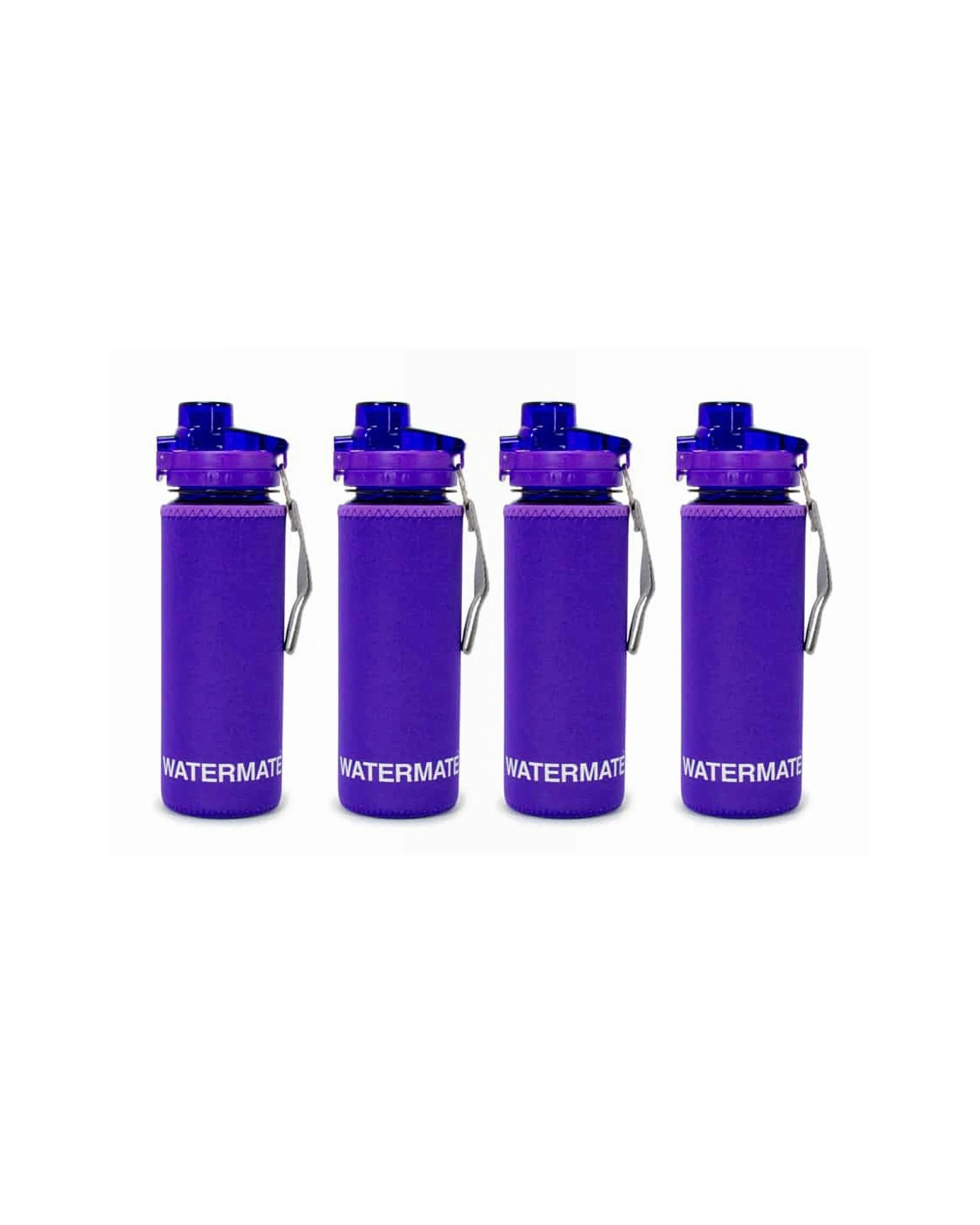 1 Annabel Trends Watermate Neoprene Drink Bottle Cover 4 Pack 550ml Insulated - Purple, 1 of 2