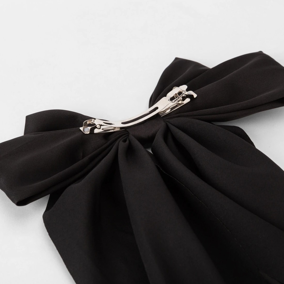 3 Black Barrette Large Bow Hair Clip, 3 of 6