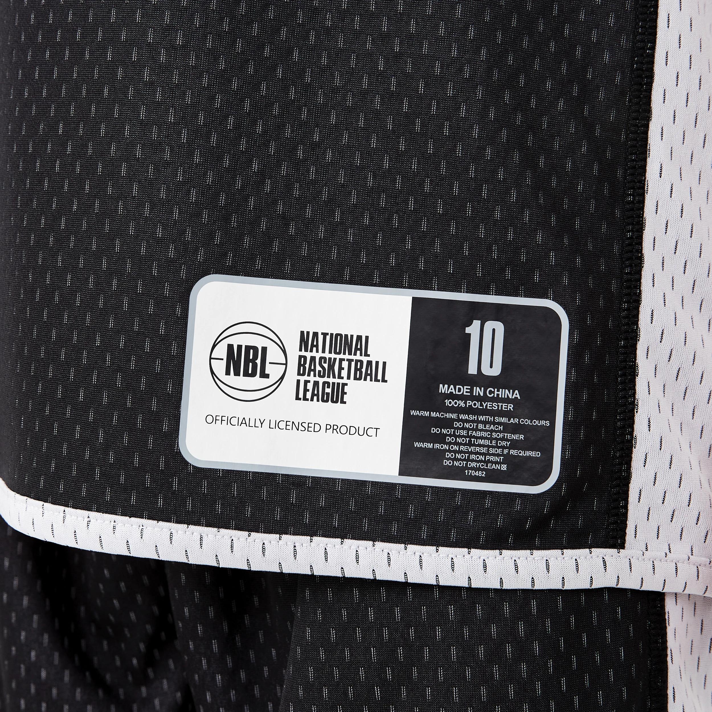 7 Official NBL Kids Basketball Reversible Muscle Tank BLACK, WHITE, 7 of 9