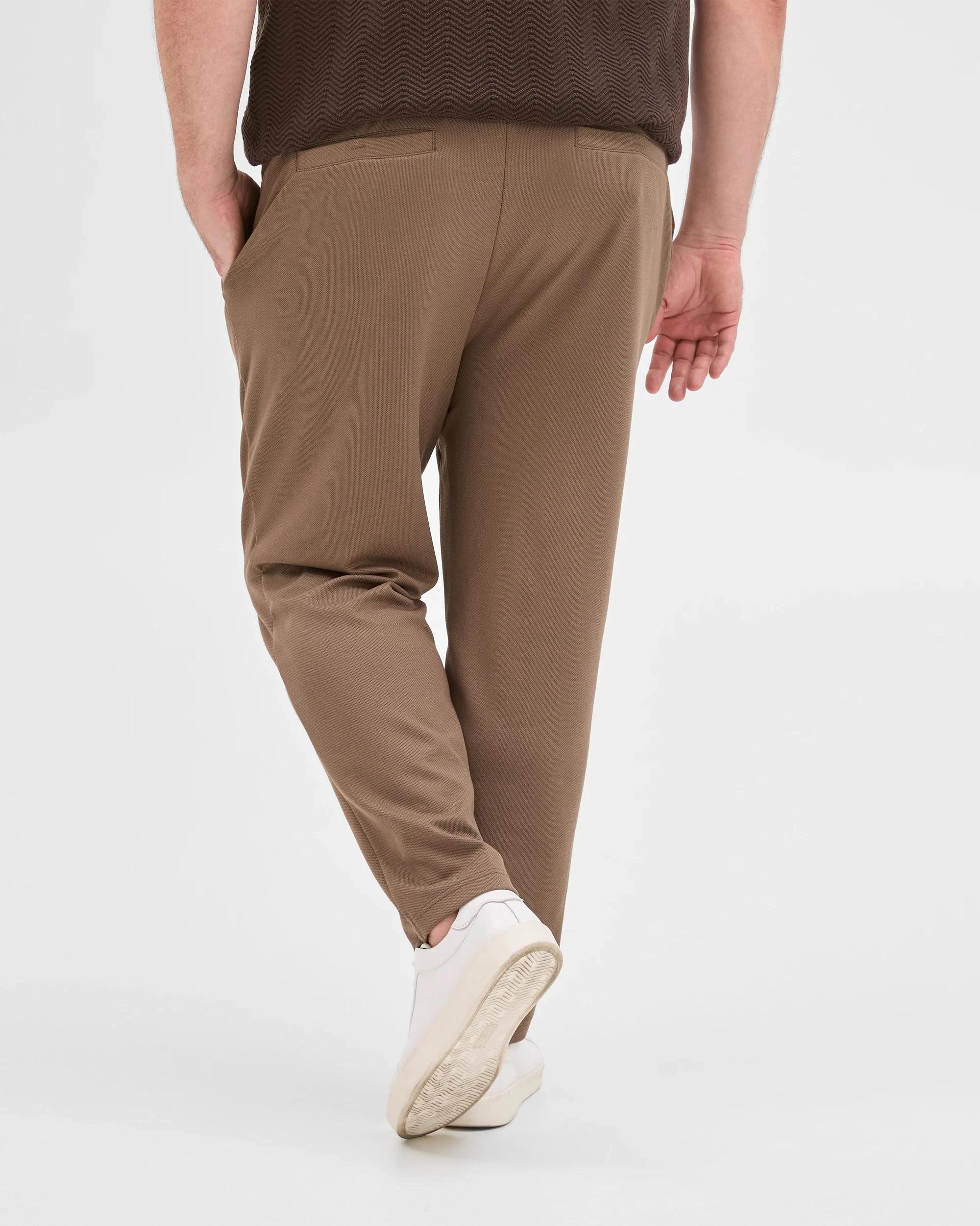 1 Target Man Plus Plus Size Textured Trackpants MUSHROOM, 1 of 3