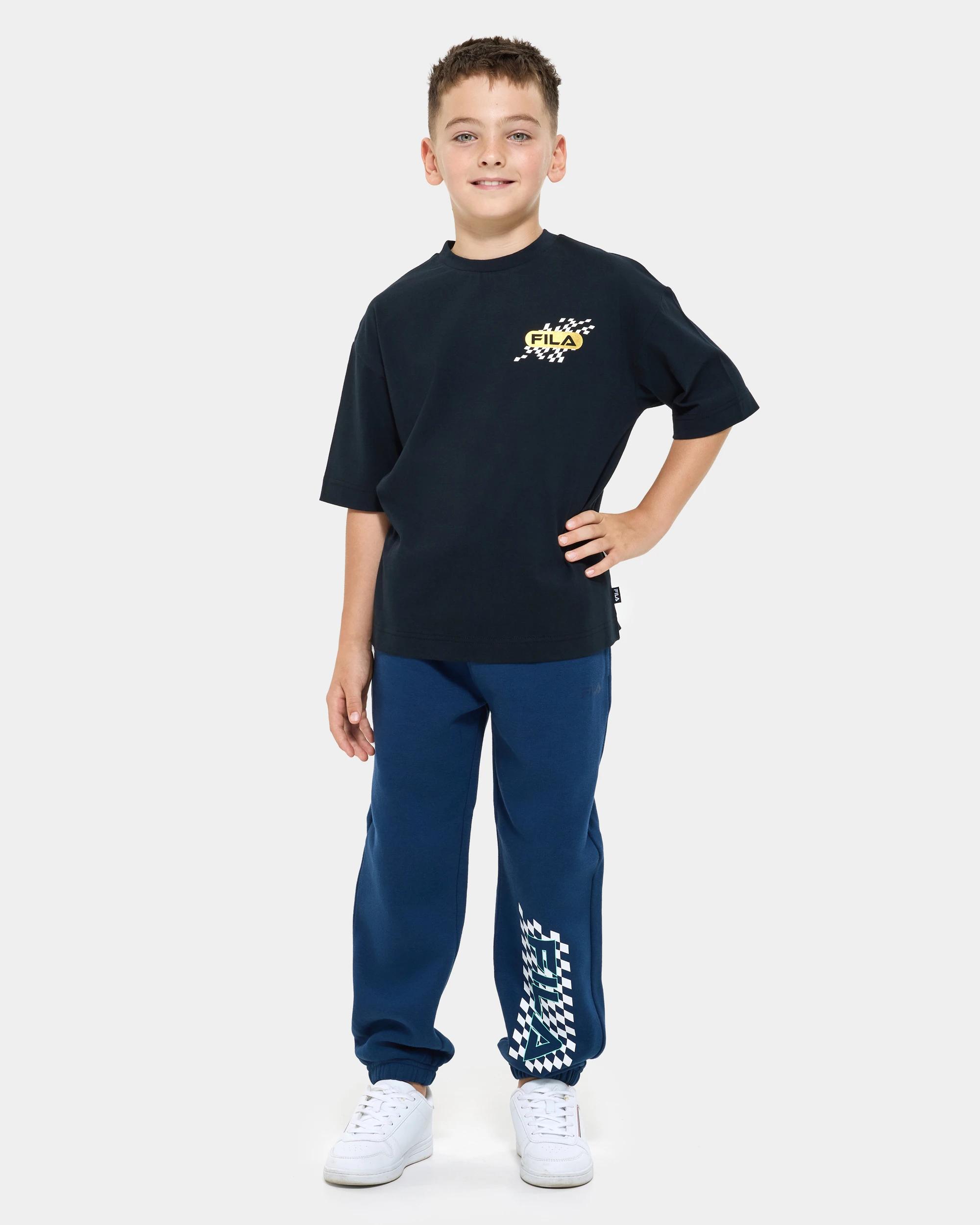 2 Fila Australian Cotton Hunter Short Sleeve T-Shirt BLACK, 2 of 7