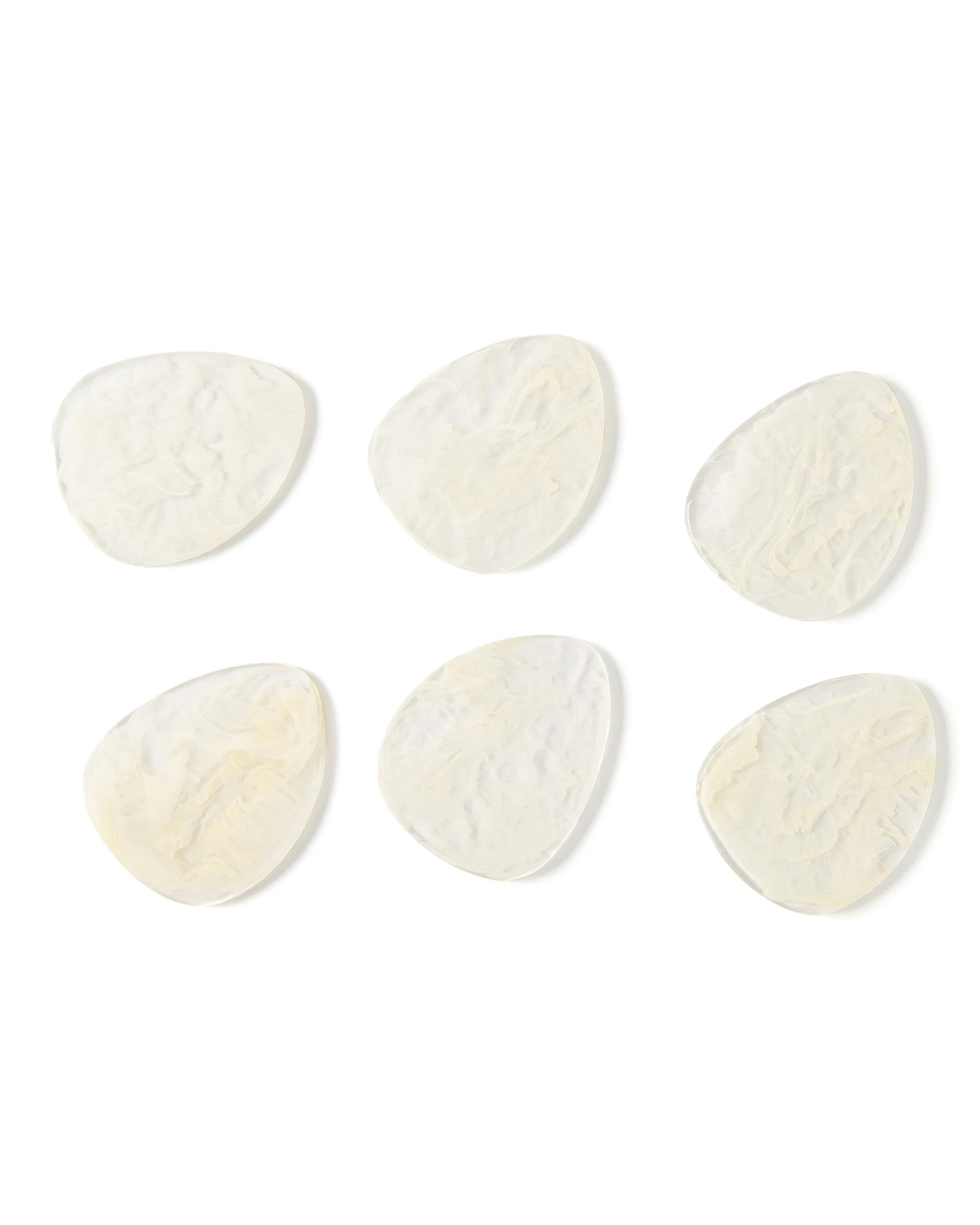 3 Cadence & Co. Chianti Resin Coasters Set of 6 - Vanilla, 3 of 6